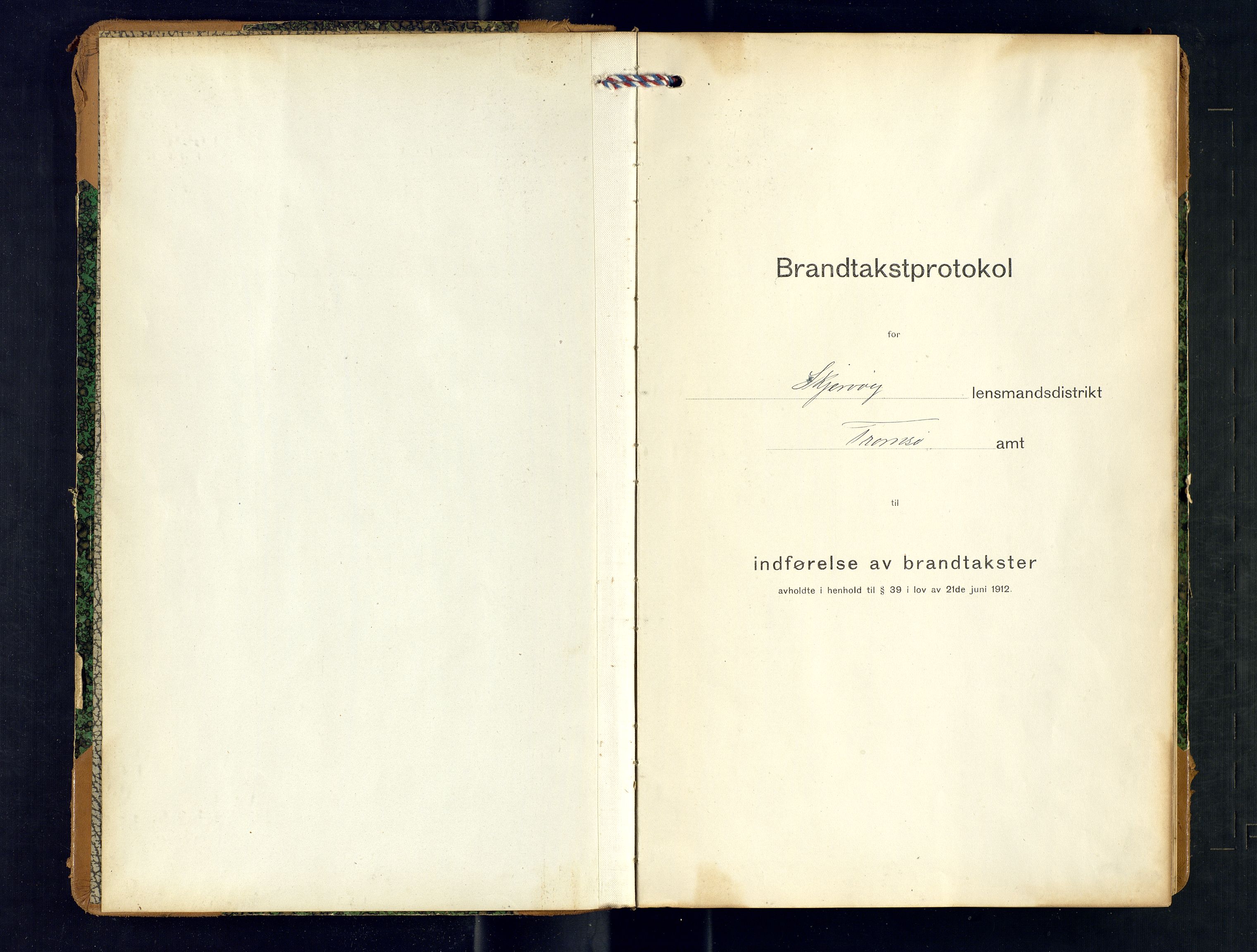 Skjervøy lensmannskontor, SATØ/SATØ-63/F/Fu/Fub/L0252: Branntakstprotokoll (S), 1918-1919