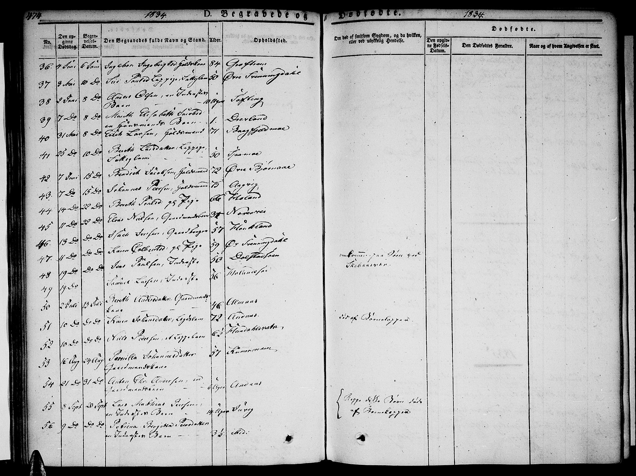 Ministerialprotokoller, klokkerbøker og fødselsregistre - Nordland, AV/SAT-A-1459/820/L0290: Parish register (official) no. 820A11, 1826-1845, p. 474