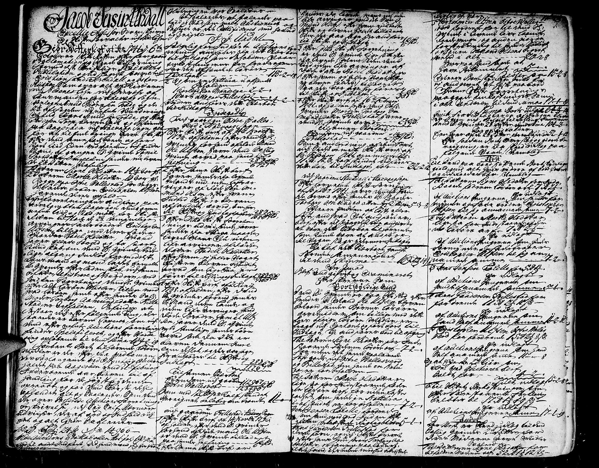 Nedenes sorenskriveri før 1824, AV/SAK-1221-0007/H/Hc/L0021: Skifteprotokoll med register nr 15, 1741-1742, p. 6b-7a