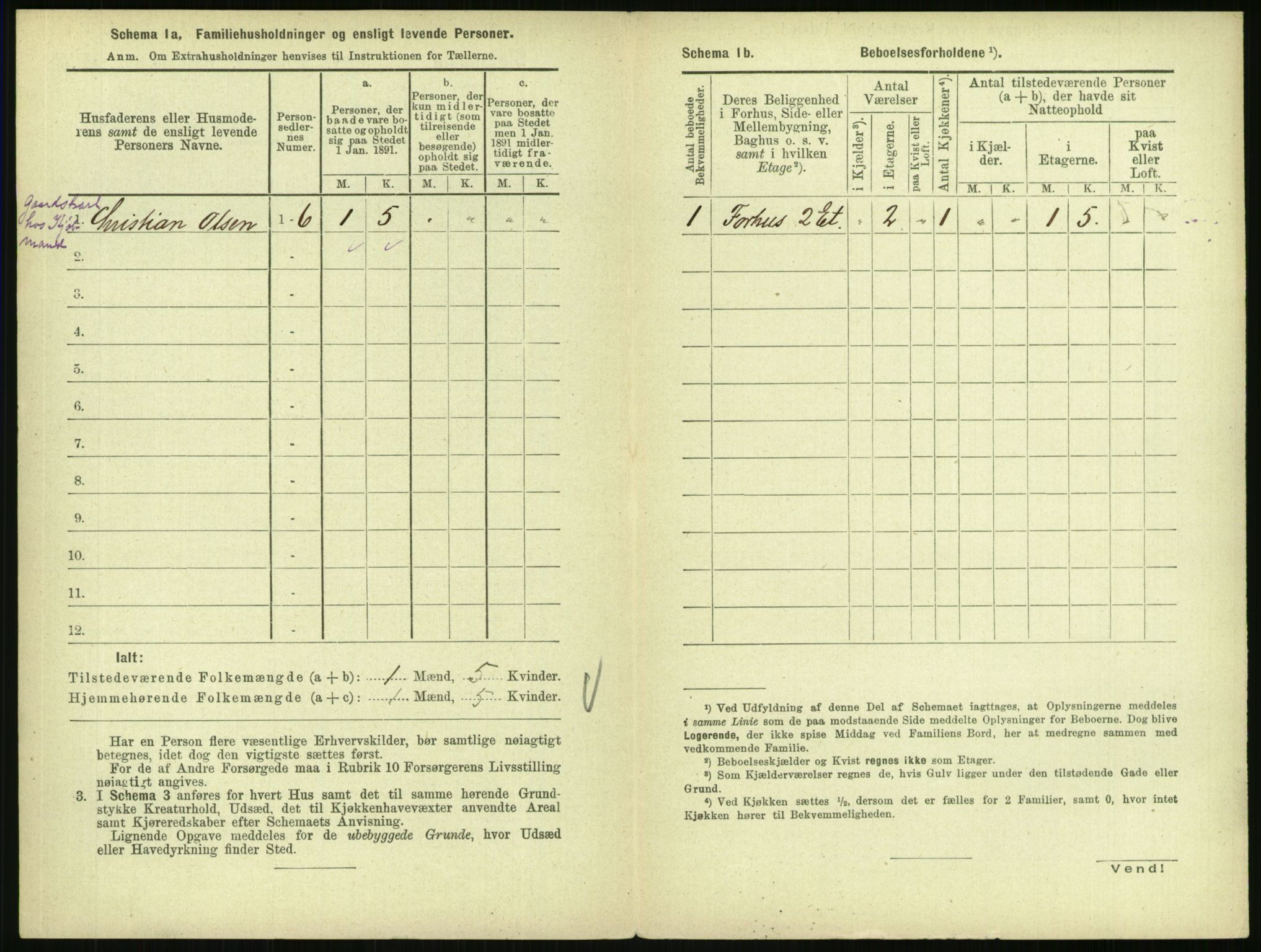 RA, 1891 census for 0301 Kristiania, 1891, p. 543