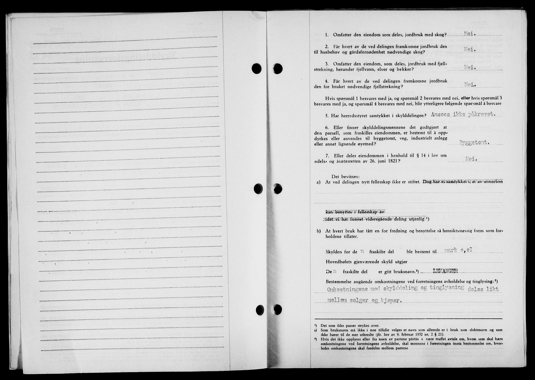 Lofoten sorenskriveri, SAT/A-0017/1/2/2C/L0022a: Mortgage book no. 22a, 1949-1950, Diary no: : 2706/1949