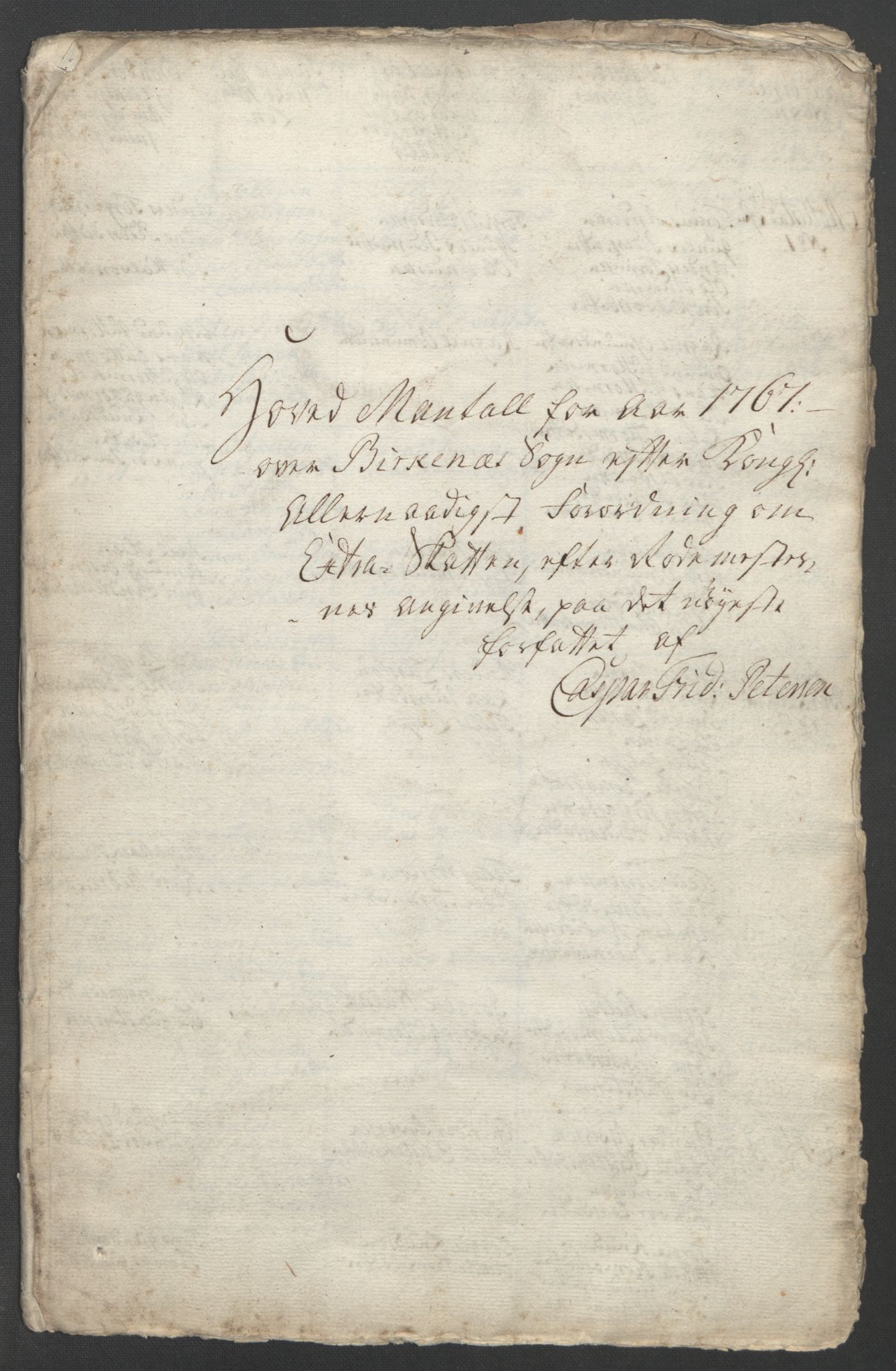 Rentekammeret inntil 1814, Reviderte regnskaper, Fogderegnskap, RA/EA-4092/R39/L2424: Ekstraskatten Nedenes, 1762-1767, p. 350