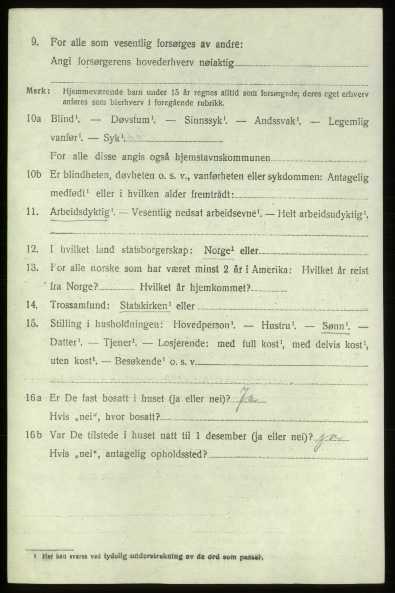 SAB, 1920 census for Stord, 1920, p. 4832