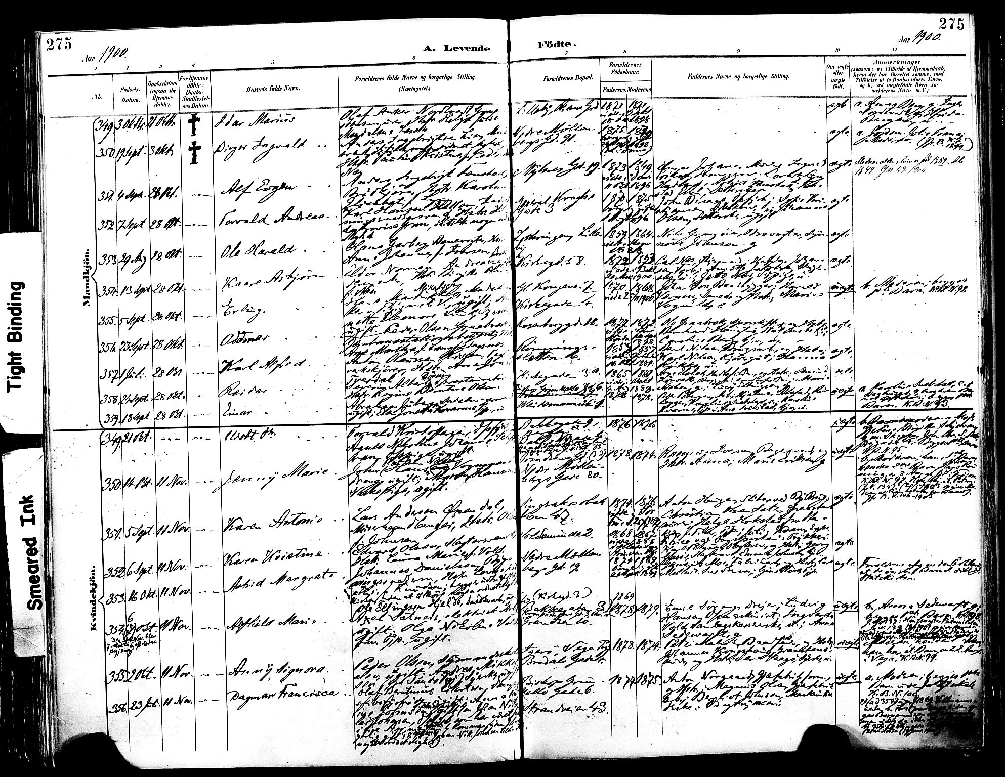 Ministerialprotokoller, klokkerbøker og fødselsregistre - Sør-Trøndelag, SAT/A-1456/604/L0197: Parish register (official) no. 604A18, 1893-1900, p. 275