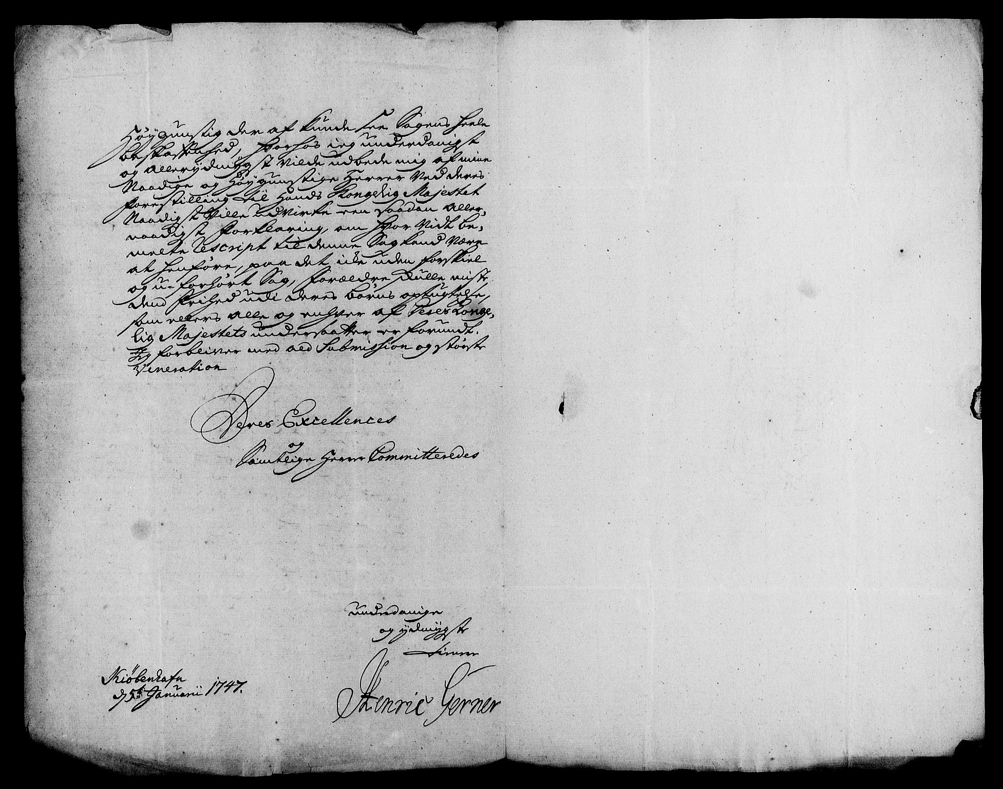 Generalkirkeinspektionskollegiet, DRA/A-0008/F4-06/F4-06-17: Protokollerede indkomne sager, 1747