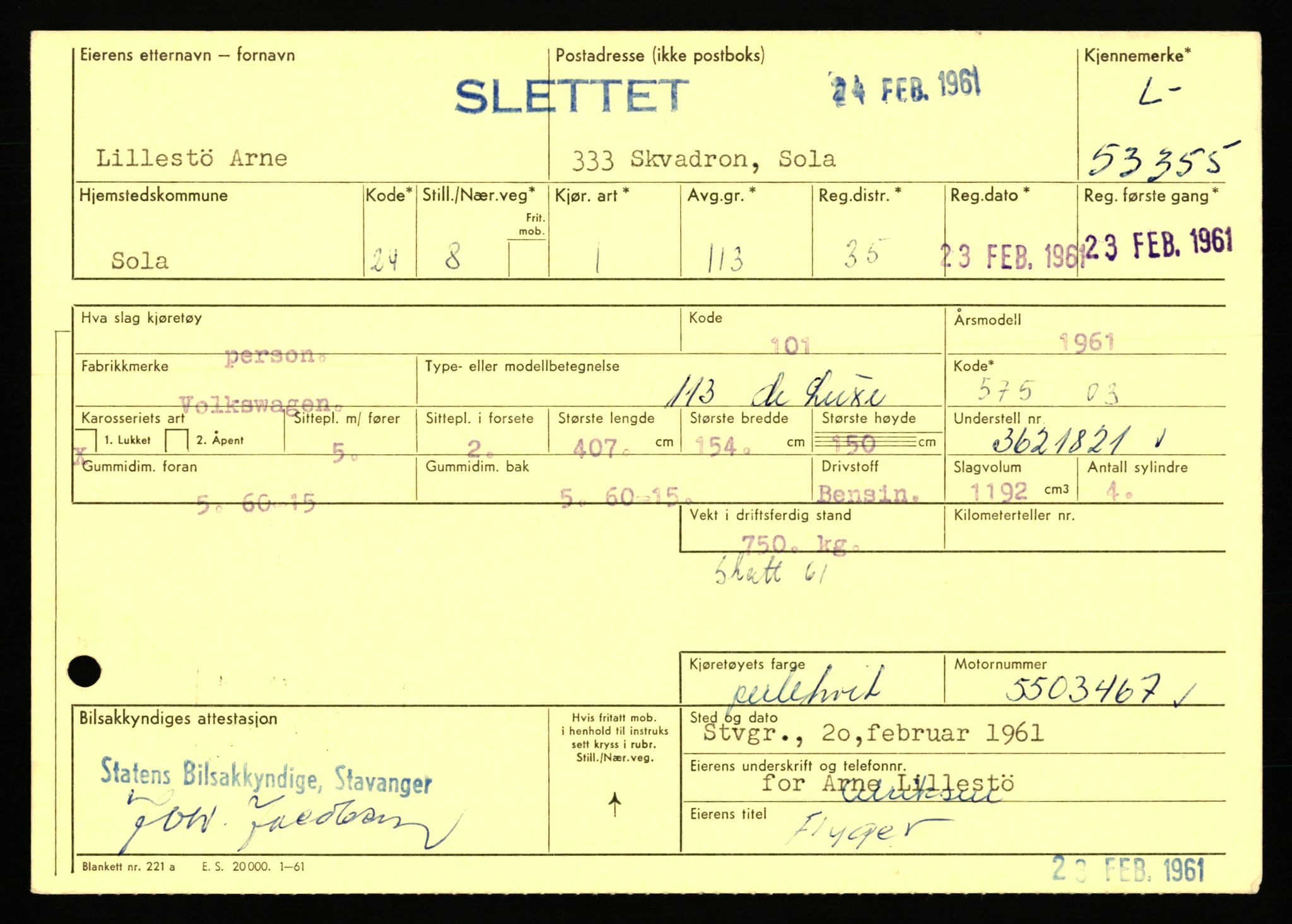 Stavanger trafikkstasjon, AV/SAST-A-101942/0/F/L0053: L-52900 - L-54199, 1930-1971, p. 1193