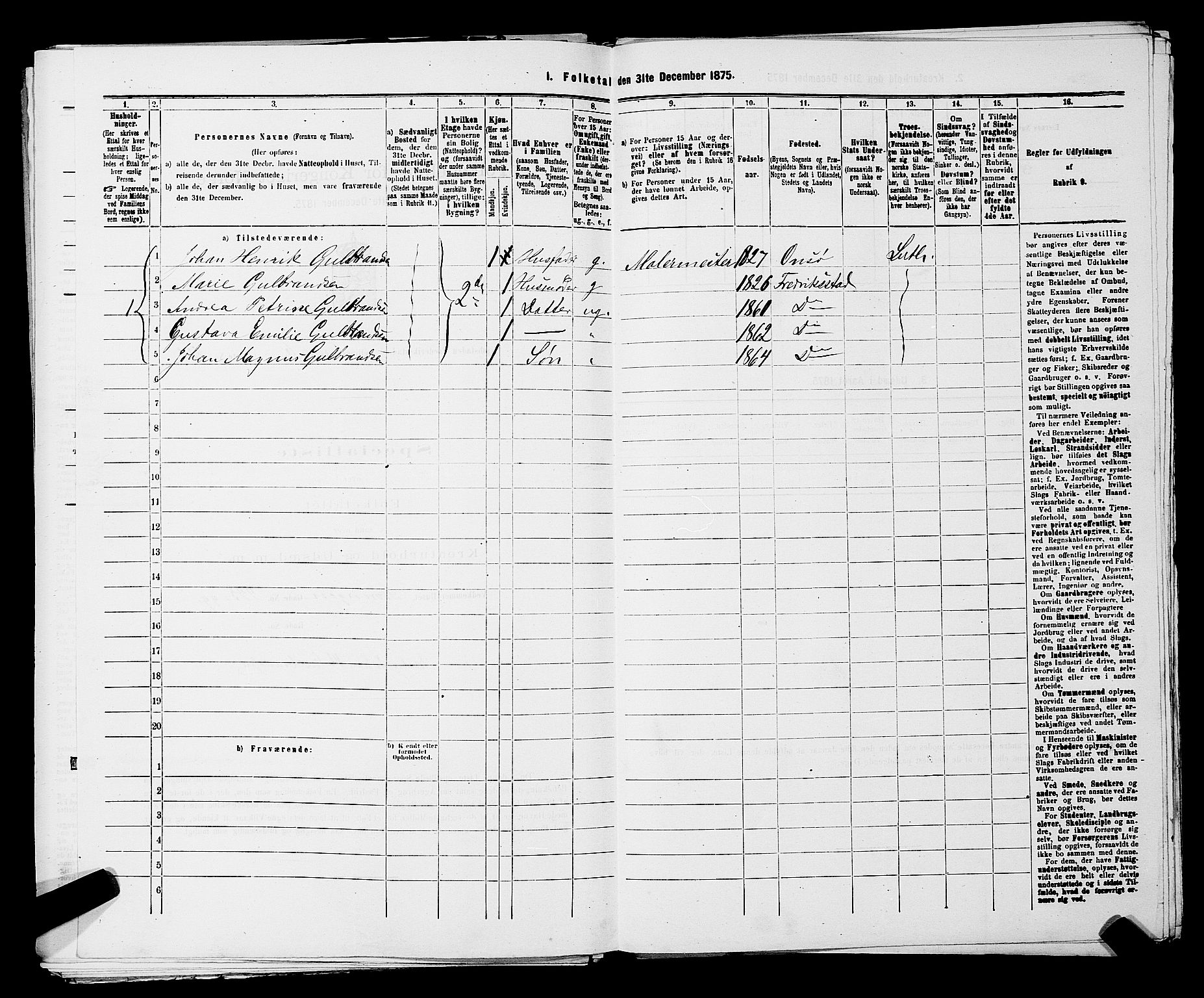 RA, 1875 census for 0103B Fredrikstad/Fredrikstad, 1875, p. 971