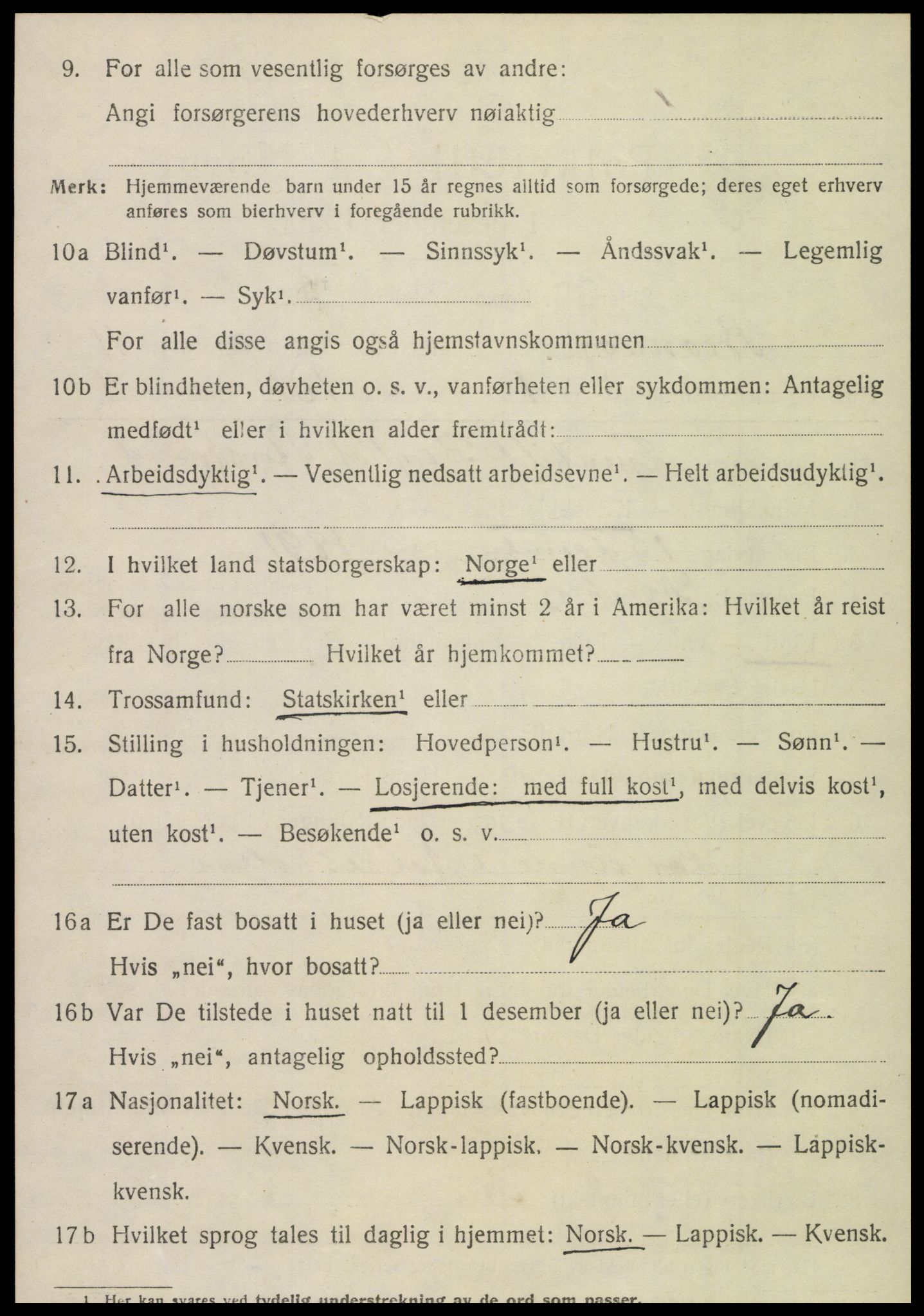 SAT, 1920 census for Brønnøy, 1920, p. 8153