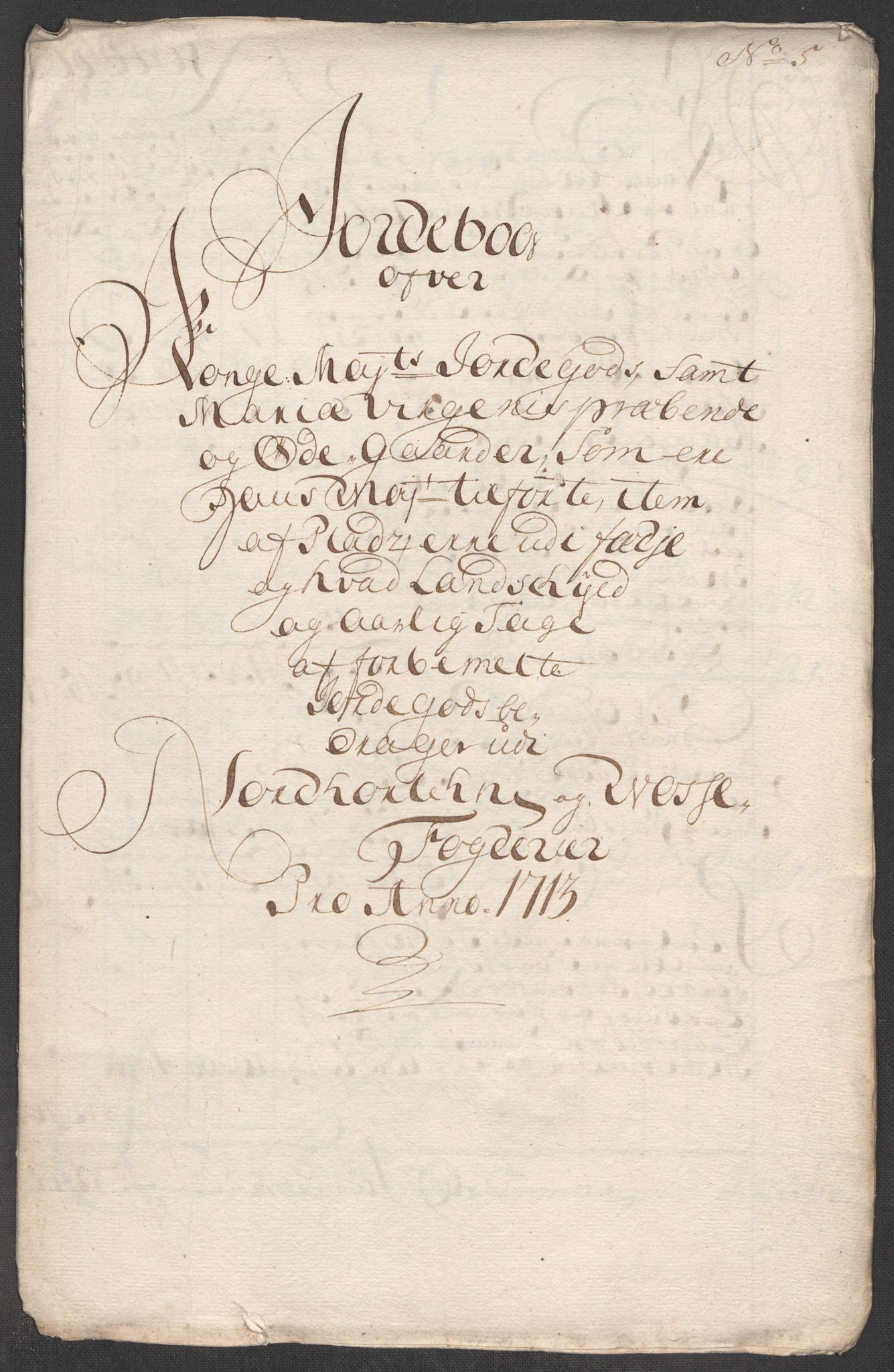 Rentekammeret inntil 1814, Reviderte regnskaper, Fogderegnskap, RA/EA-4092/R51/L3195: Fogderegnskap Nordhordland og Voss, 1713, p. 169
