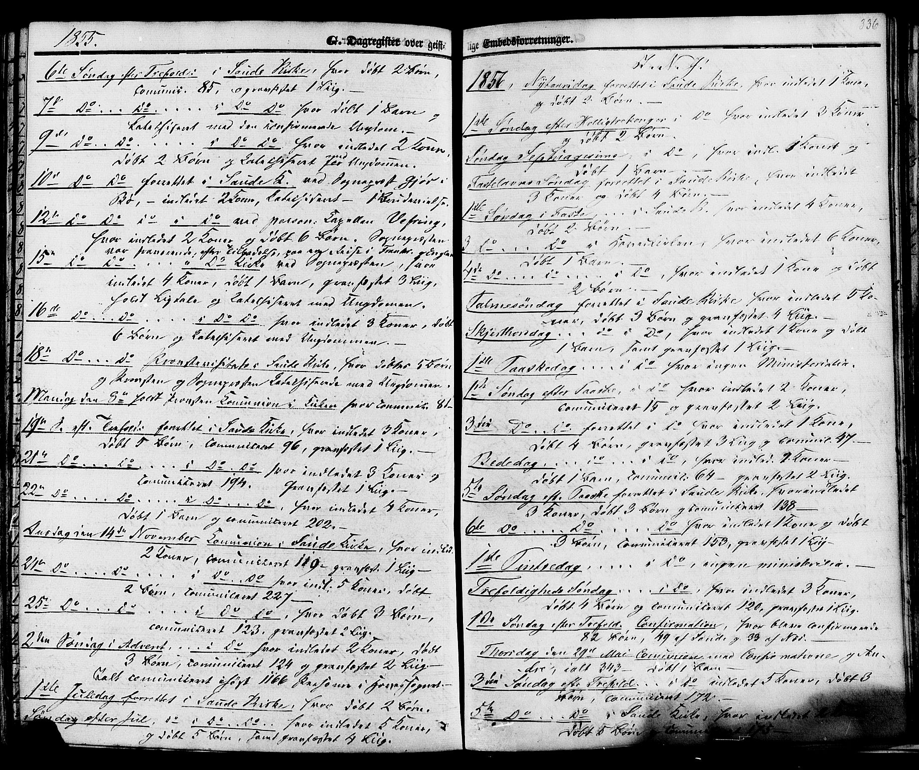 Sauherad kirkebøker, SAKO/A-298/F/Fa/L0007: Parish register (official) no. I 7, 1851-1873, p. 336