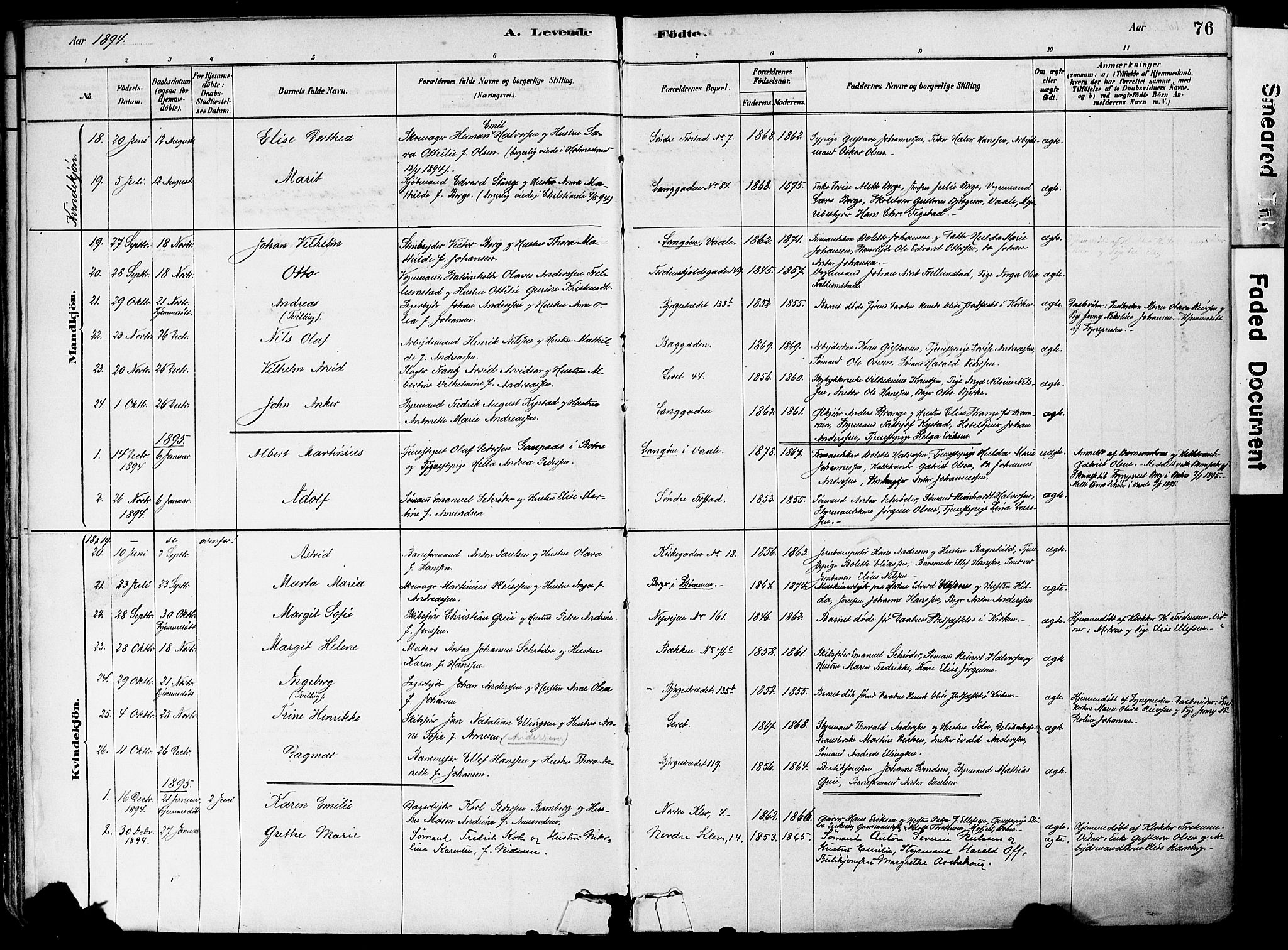 Holmestrand kirkebøker, AV/SAKO-A-346/F/Fa/L0004: Parish register (official) no. 4, 1880-1901, p. 76