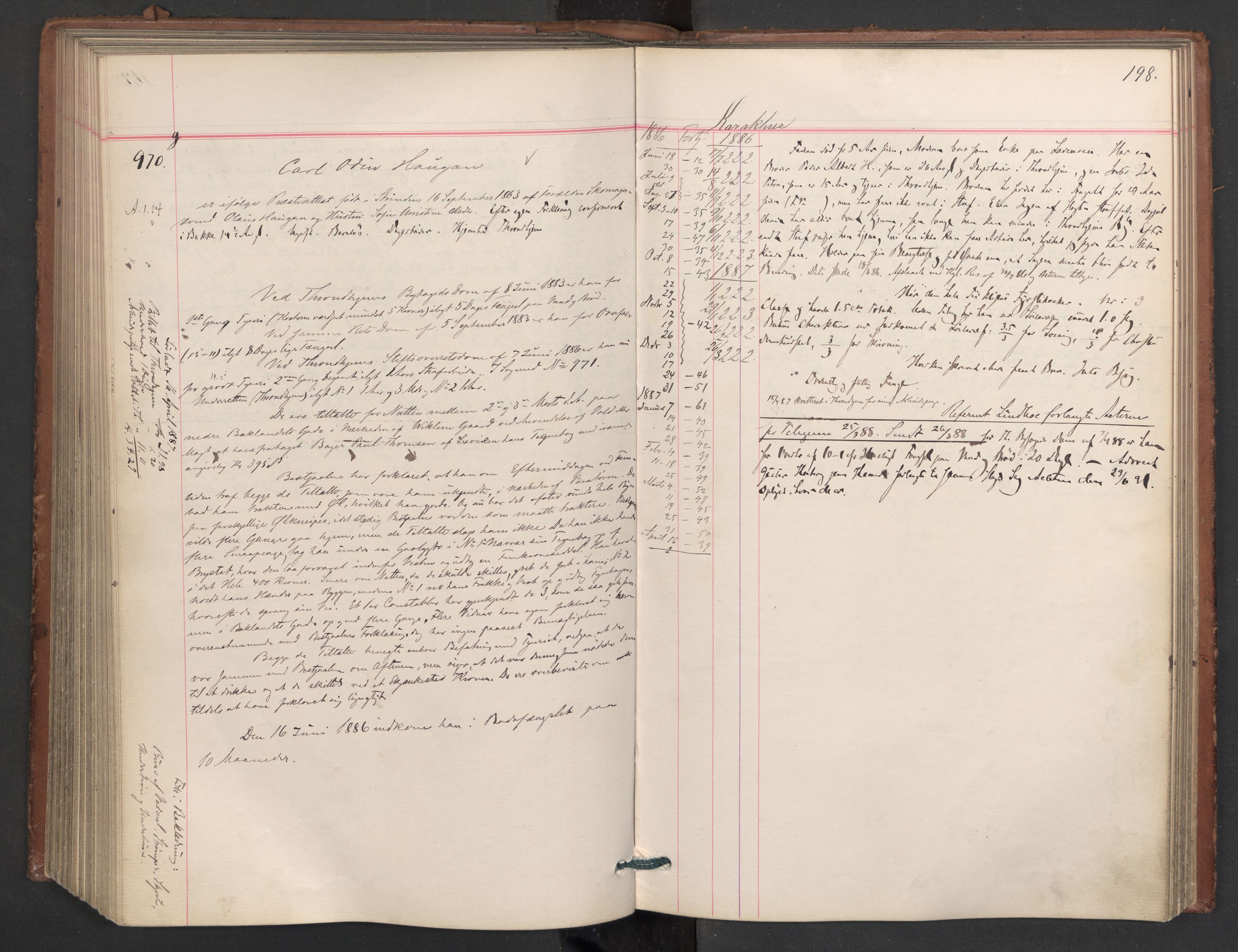 Botsfengslet, AV/RA-S-1539/D/Db/Dbb/L0023: 774g - 57h, 1885-1886, p. 198