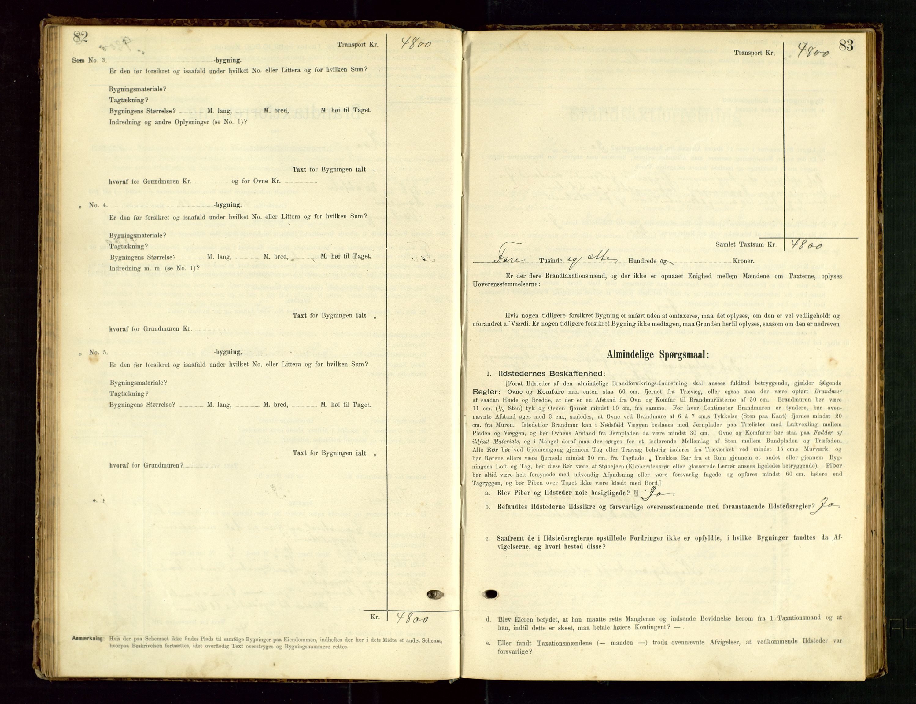 Hå lensmannskontor, AV/SAST-A-100456/Goa/L0003: Takstprotokoll (skjema), 1895-1911, p. 82-83