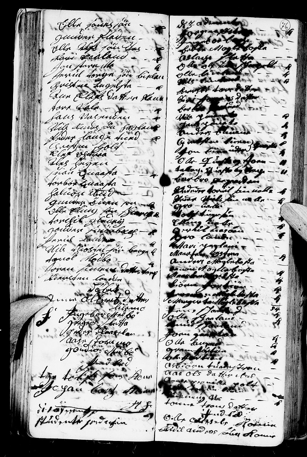 Holt sokneprestkontor, AV/SAK-1111-0021/F/Fb/L0004: Parish register (copy) no. B 4, 1730-1746, p. 76