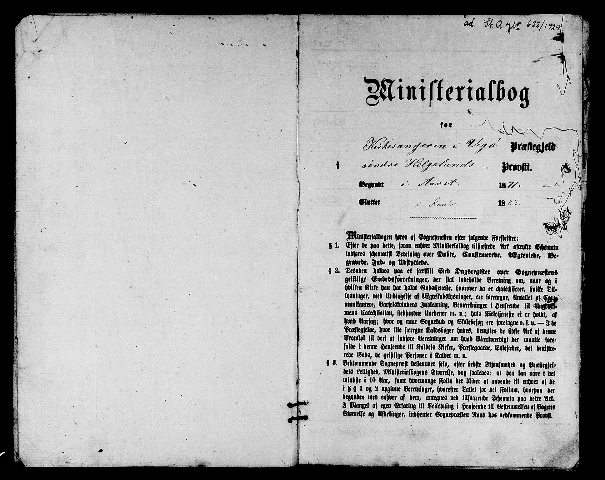 Ministerialprotokoller, klokkerbøker og fødselsregistre - Nordland, AV/SAT-A-1459/816/L0252: Parish register (copy) no. 816C02, 1871-1885