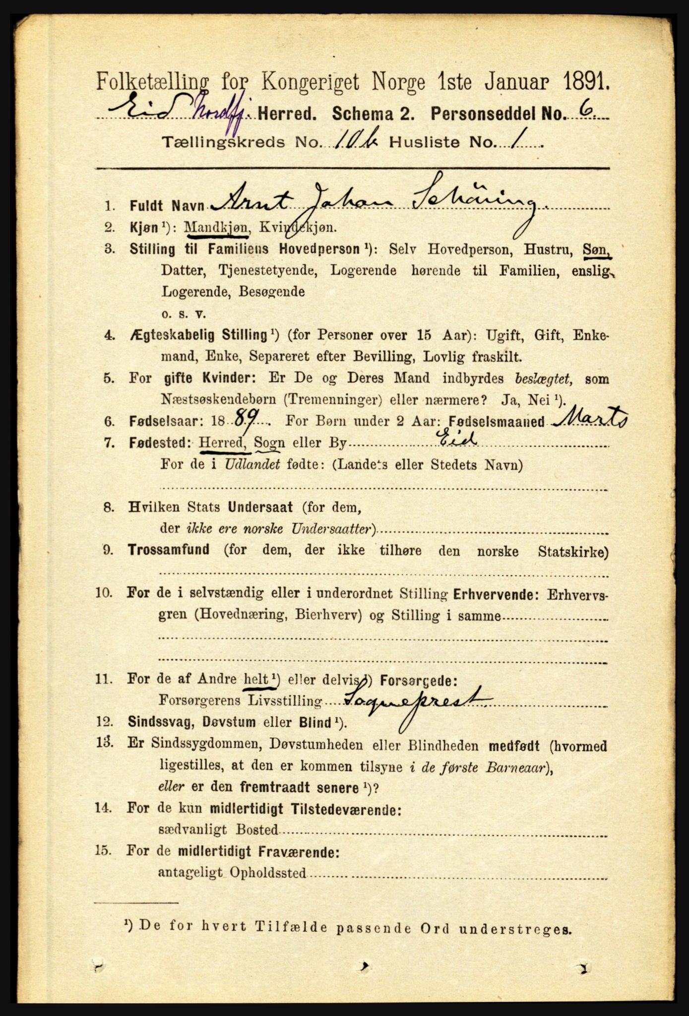 RA, 1891 census for 1443 Eid, 1891, p. 3341