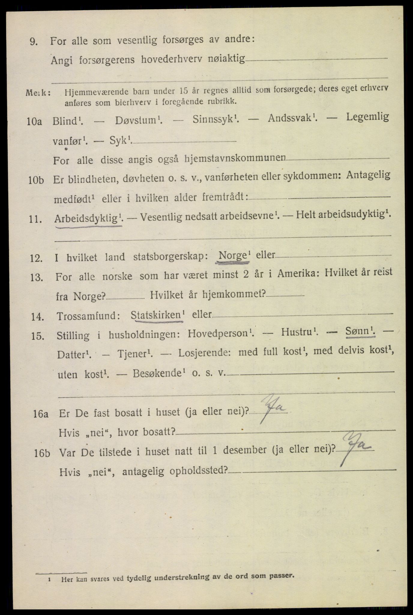 SAH, 1920 census for Østre Toten, 1920, p. 6115