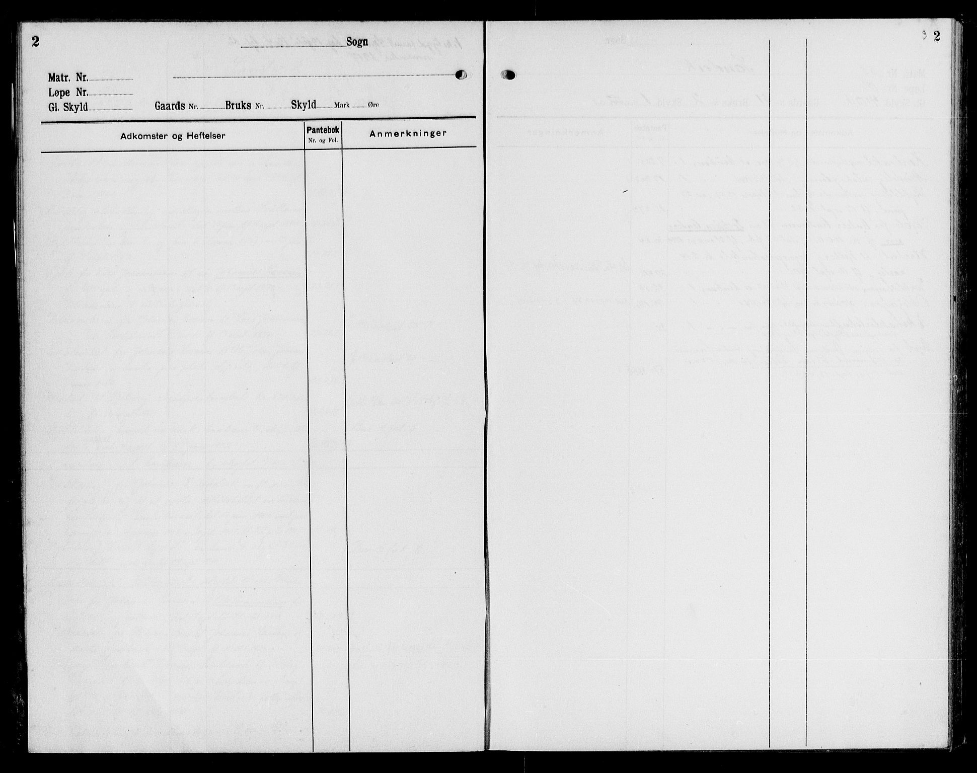Sunnhordland sorenskrivar, SAB/A-2401/1/G/Ga/Gai/L0001: Mortgage register no. II.A.i.1, 1916-1949, p. 2