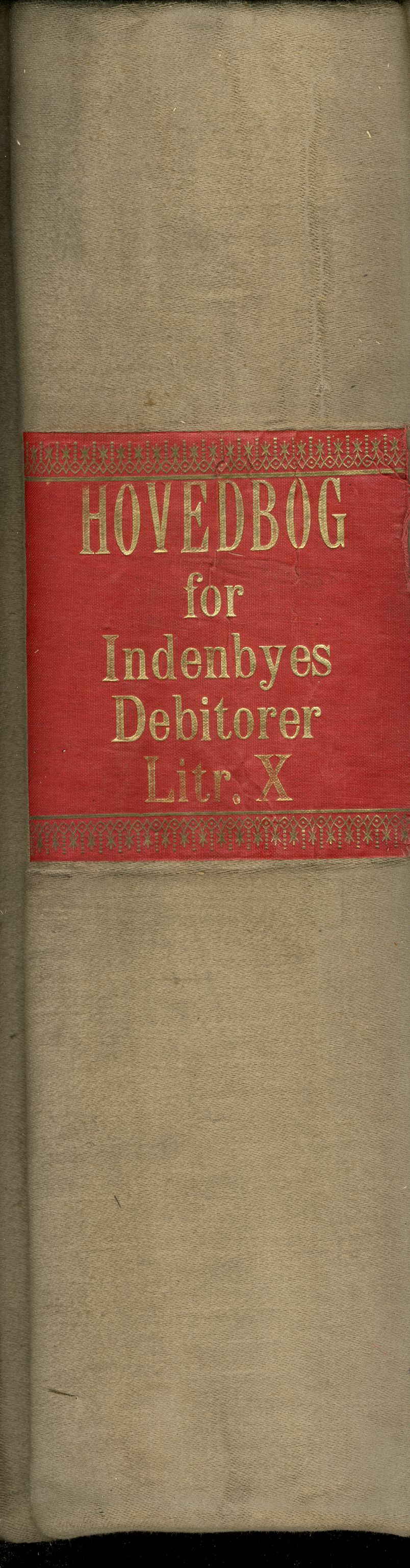 Brodtkorb handel A/S, VAMU/A-0001/R/Rb/L0009: Hovedbok for innenbys debitorer Litr X, 1923-1927