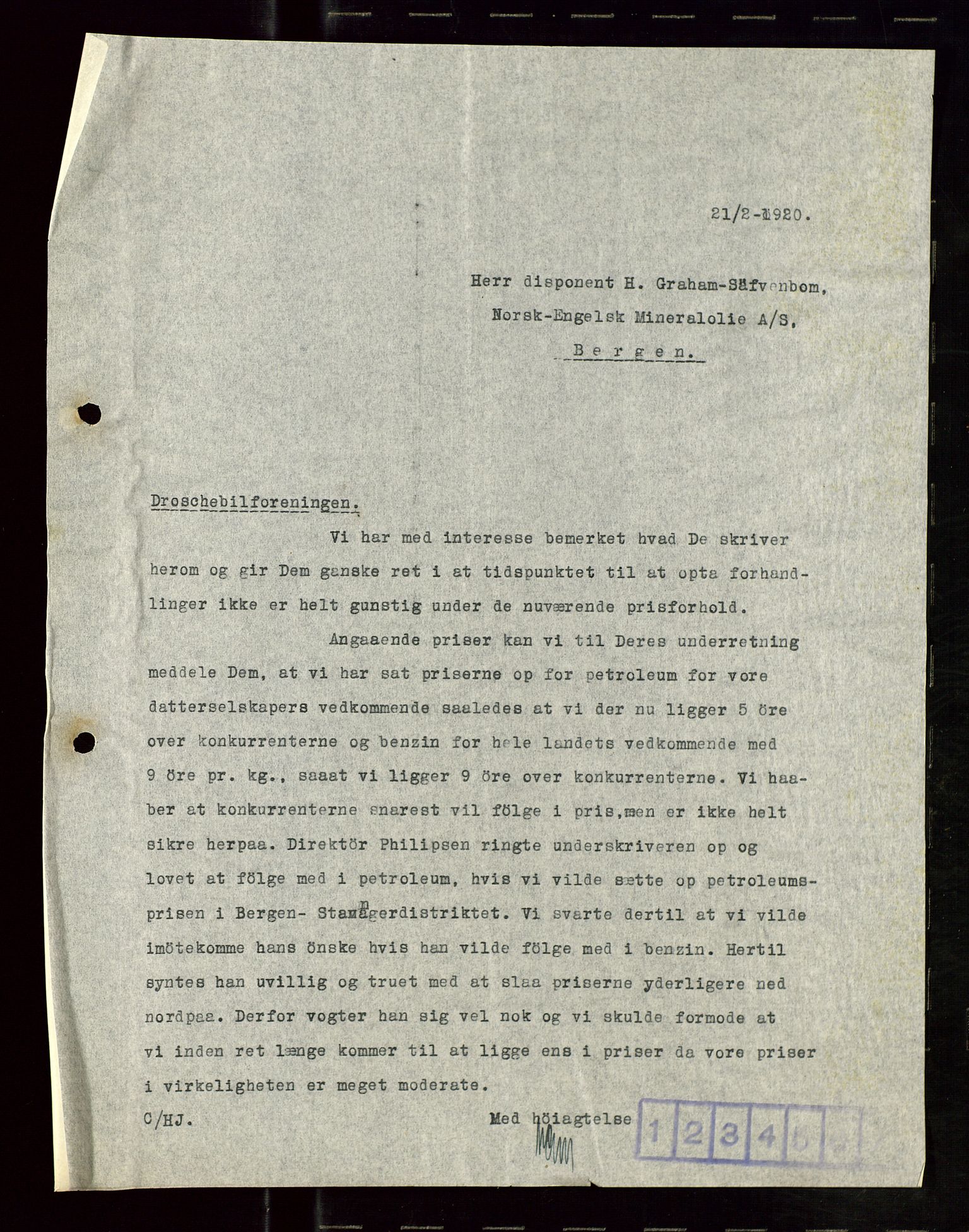 Pa 1521 - A/S Norske Shell, AV/SAST-A-101915/E/Ea/Eaa/L0010: Sjefskorrespondanse, 1920, p. 36