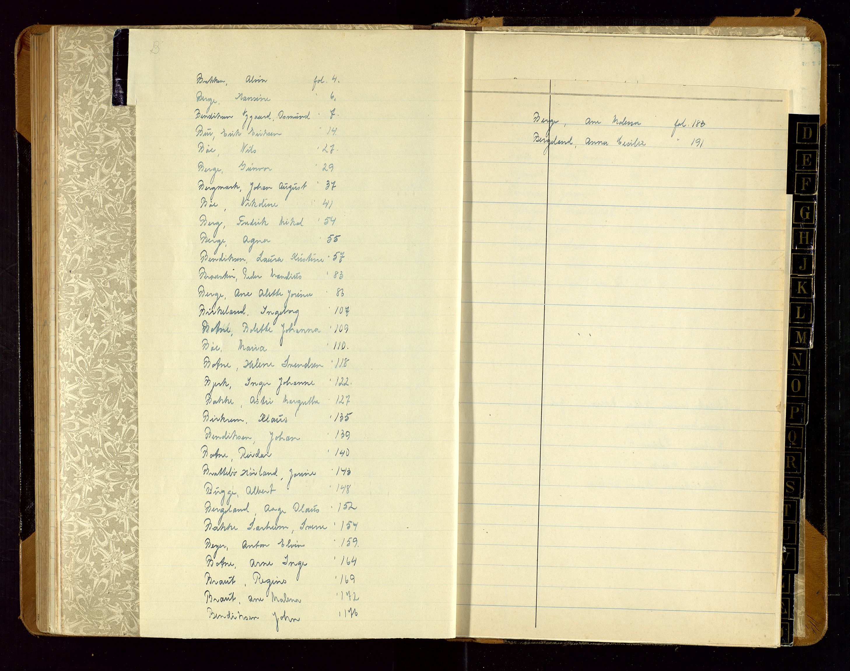 Sandnes lensmannskontor, SAST/A-100167/Gga/L0001: "Protokol over anmeldte dødsfald" m/register, 1918-1940