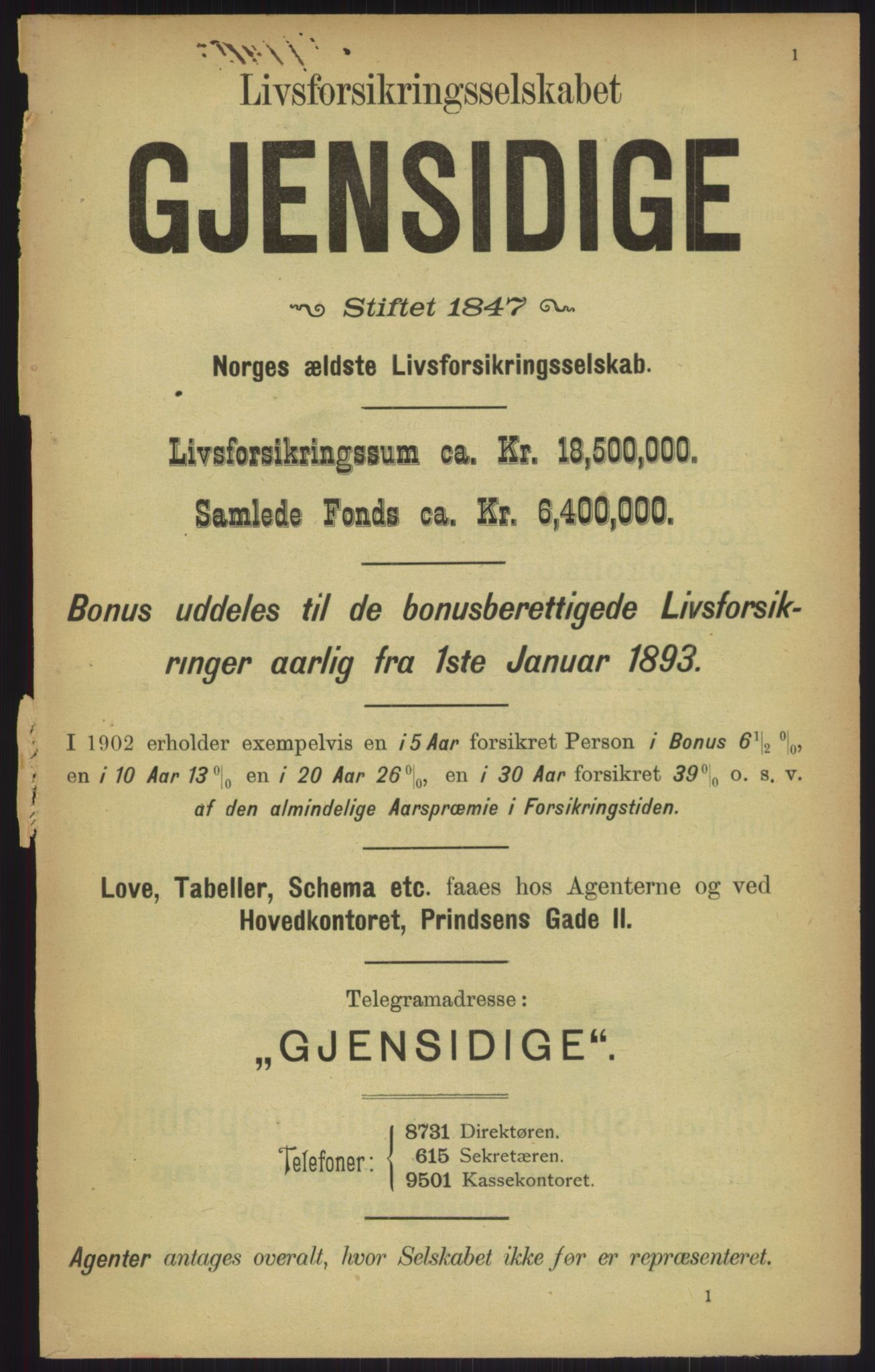 Kristiania/Oslo adressebok, PUBL/-, 1903, p. 1