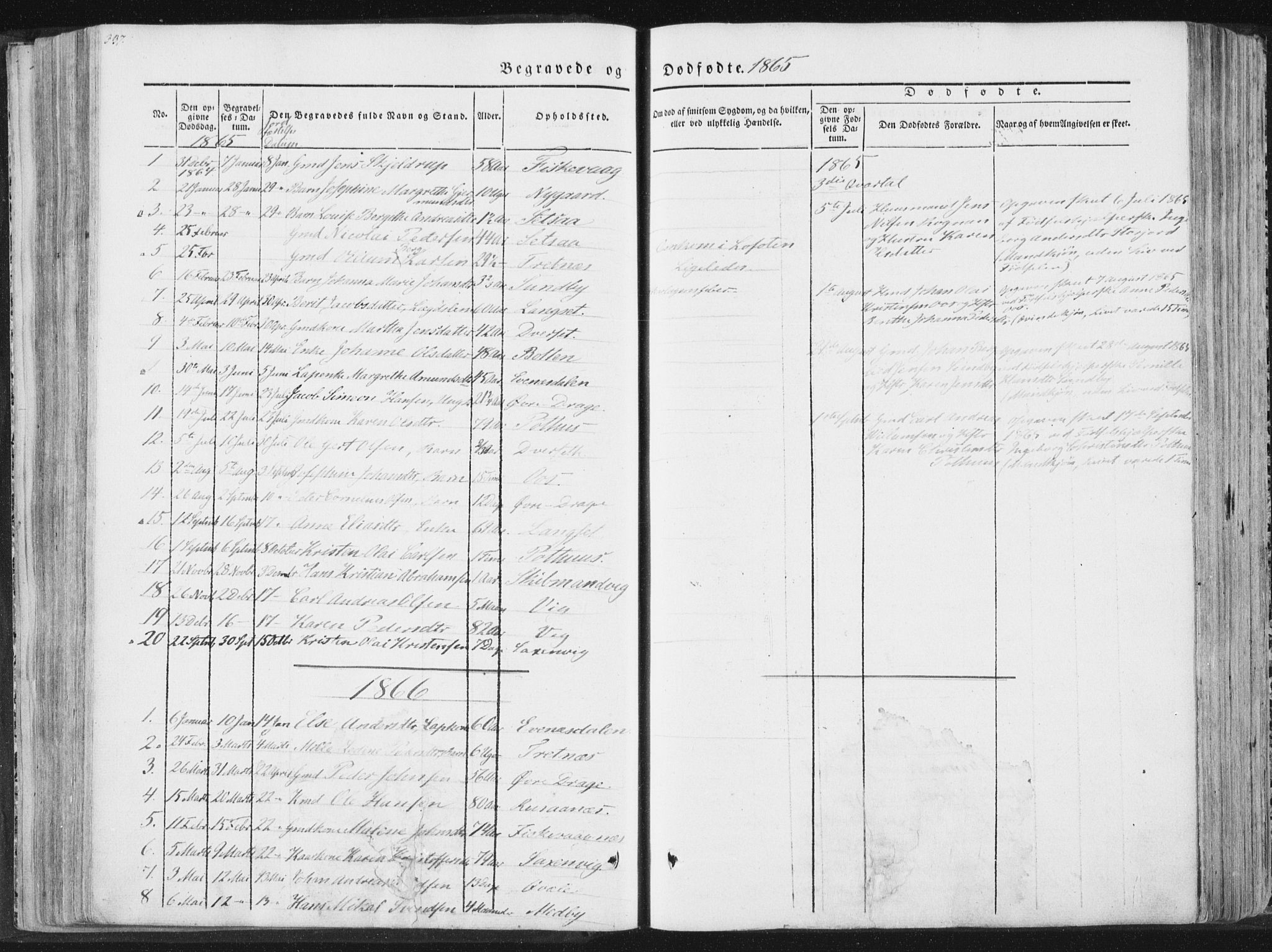 Ministerialprotokoller, klokkerbøker og fødselsregistre - Nordland, SAT/A-1459/847/L0667: Parish register (official) no. 847A07, 1842-1871, p. 337