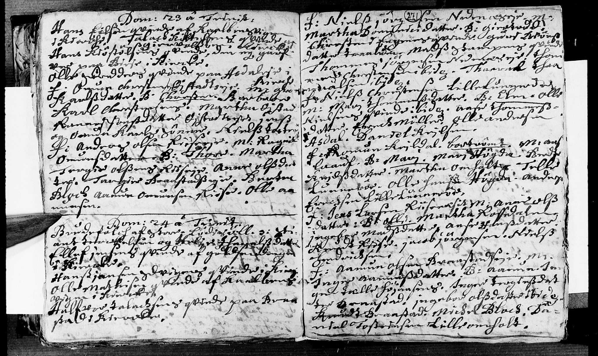 Øyestad sokneprestkontor, AV/SAK-1111-0049/F/Fa/L0002: Parish register (official) no. A 2, 1692-1722, p. 271