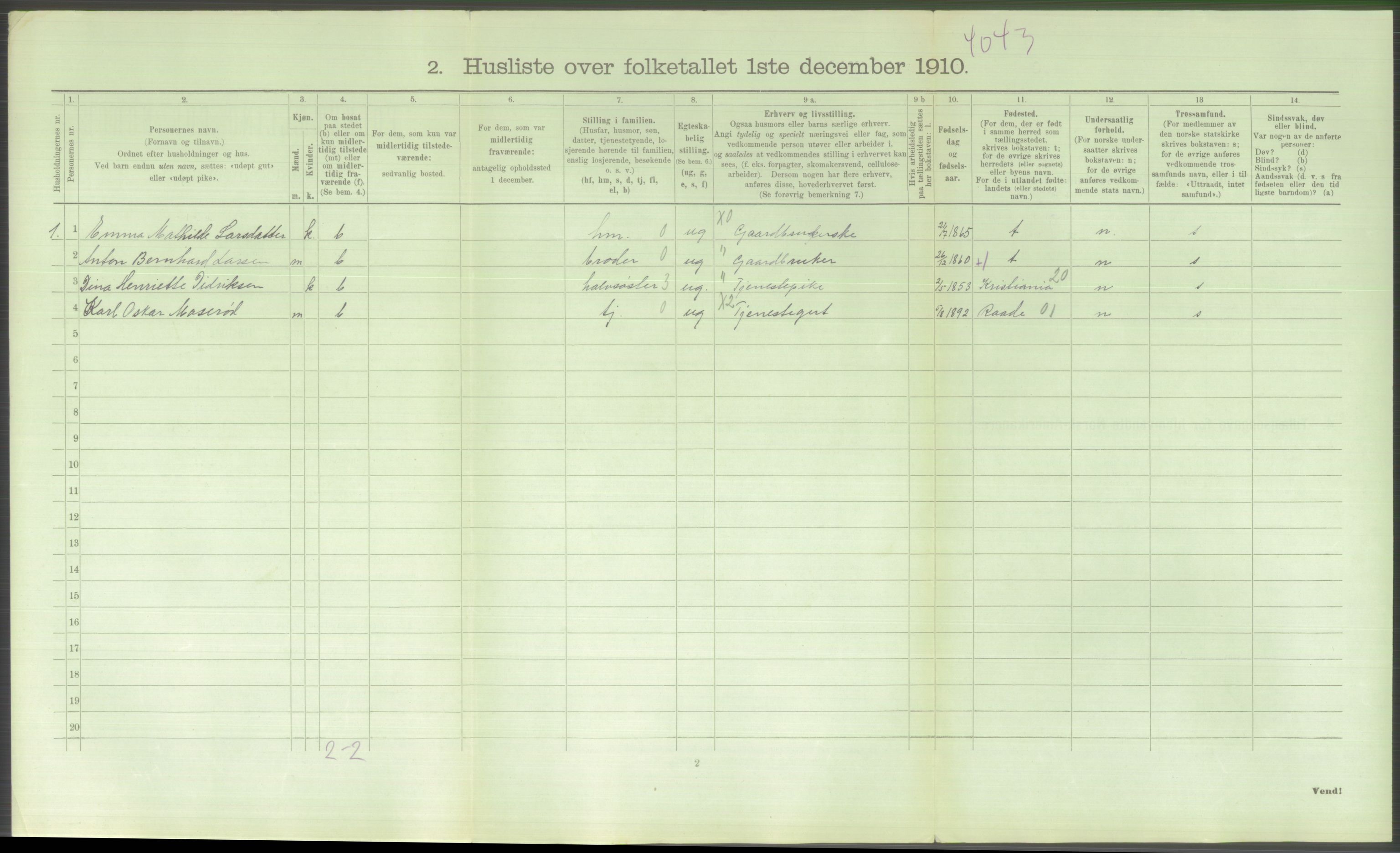 RA, 1910 census for Kråkerøy, 1910, p. 475