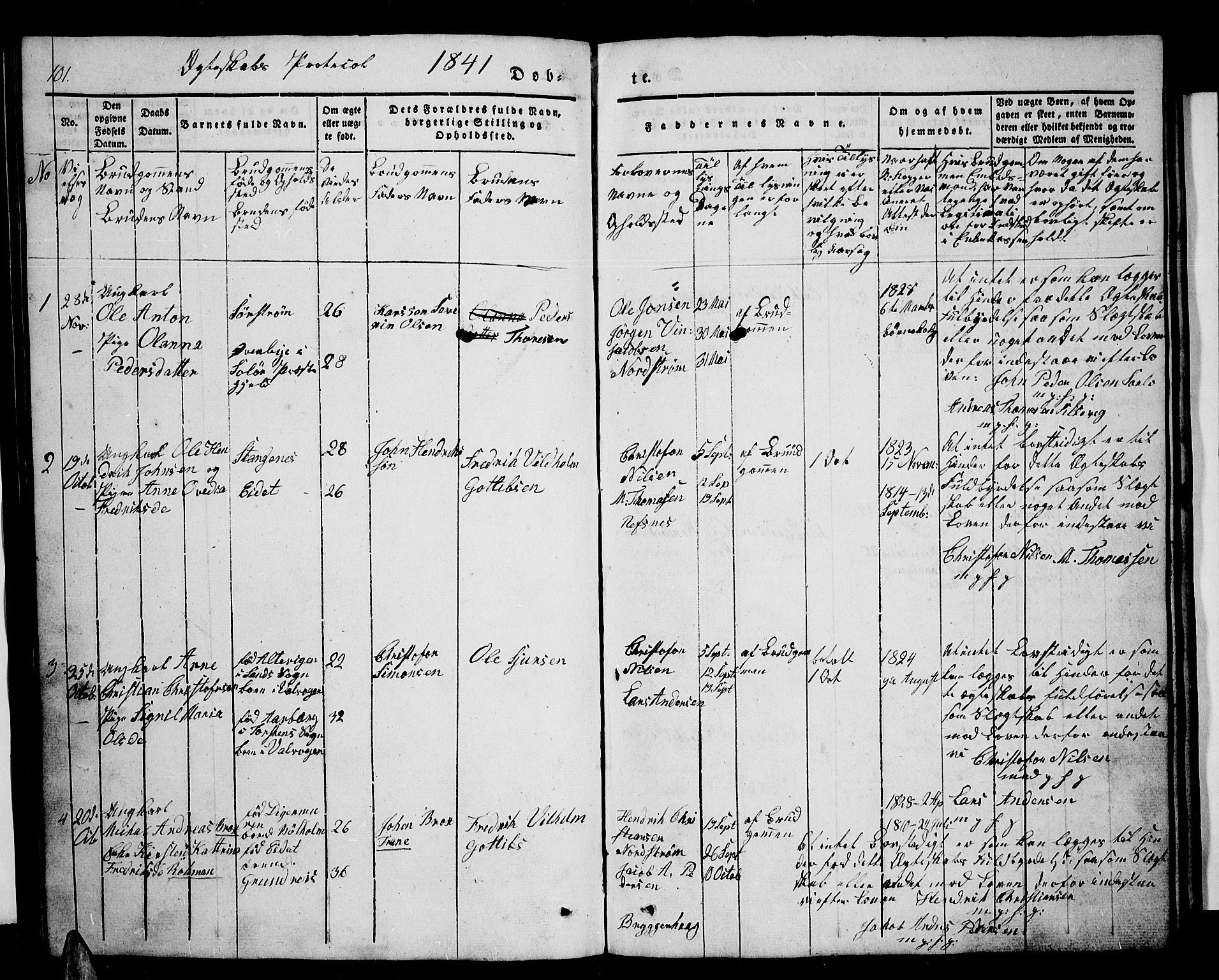 Tranøy sokneprestkontor, AV/SATØ-S-1313/I/Ia/Iab/L0001klokker: Parish register (copy) no. 1, 1835-1853, p. 101