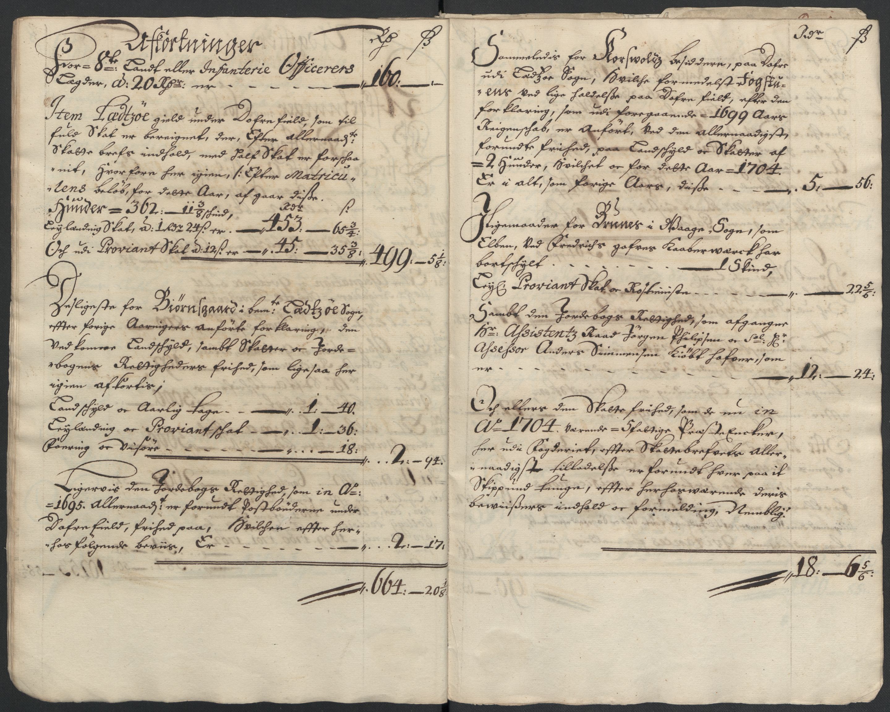 Rentekammeret inntil 1814, Reviderte regnskaper, Fogderegnskap, AV/RA-EA-4092/R17/L1177: Fogderegnskap Gudbrandsdal, 1704, p. 17