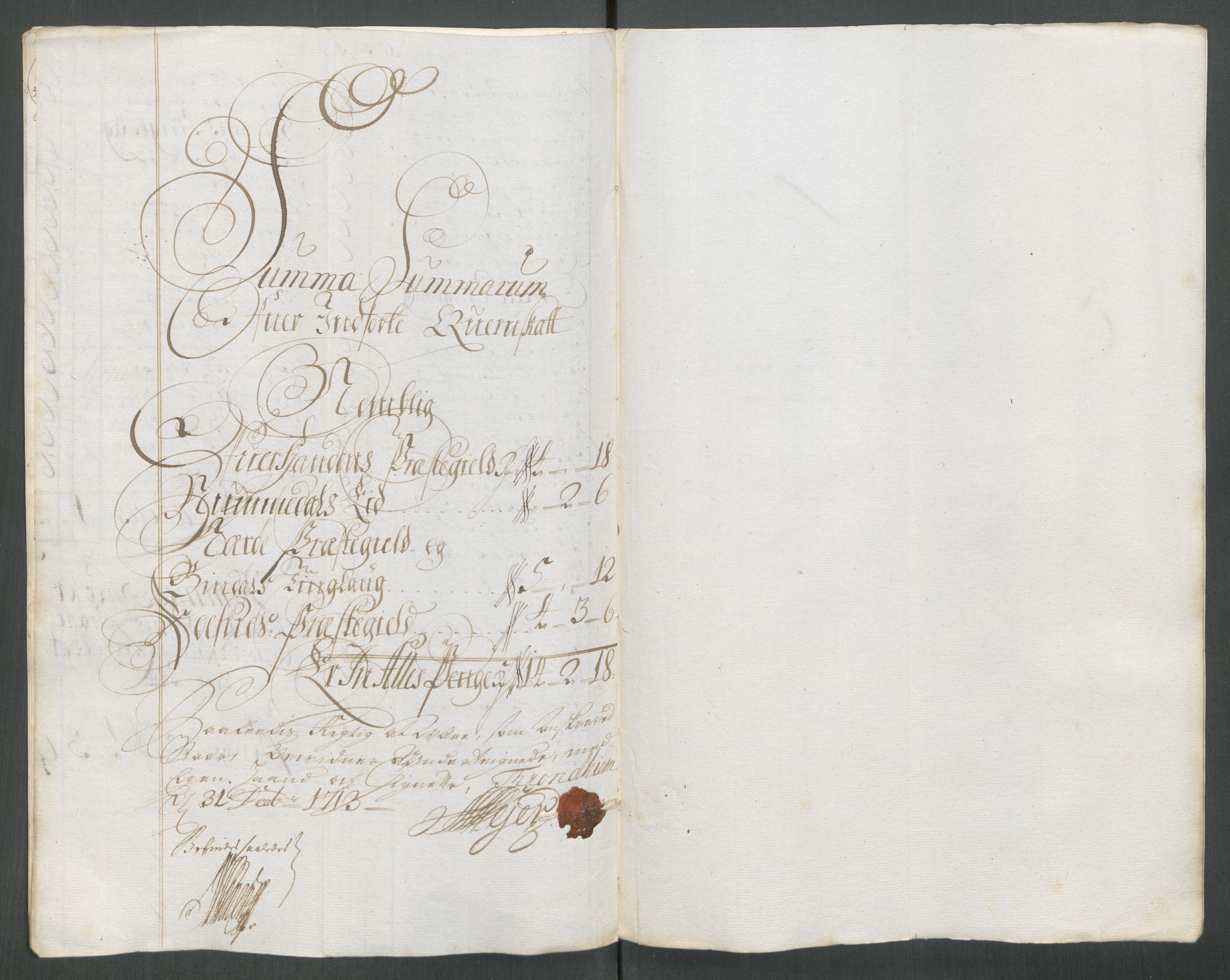 Rentekammeret inntil 1814, Reviderte regnskaper, Fogderegnskap, AV/RA-EA-4092/R64/L4434: Fogderegnskap Namdal, 1713, p. 112