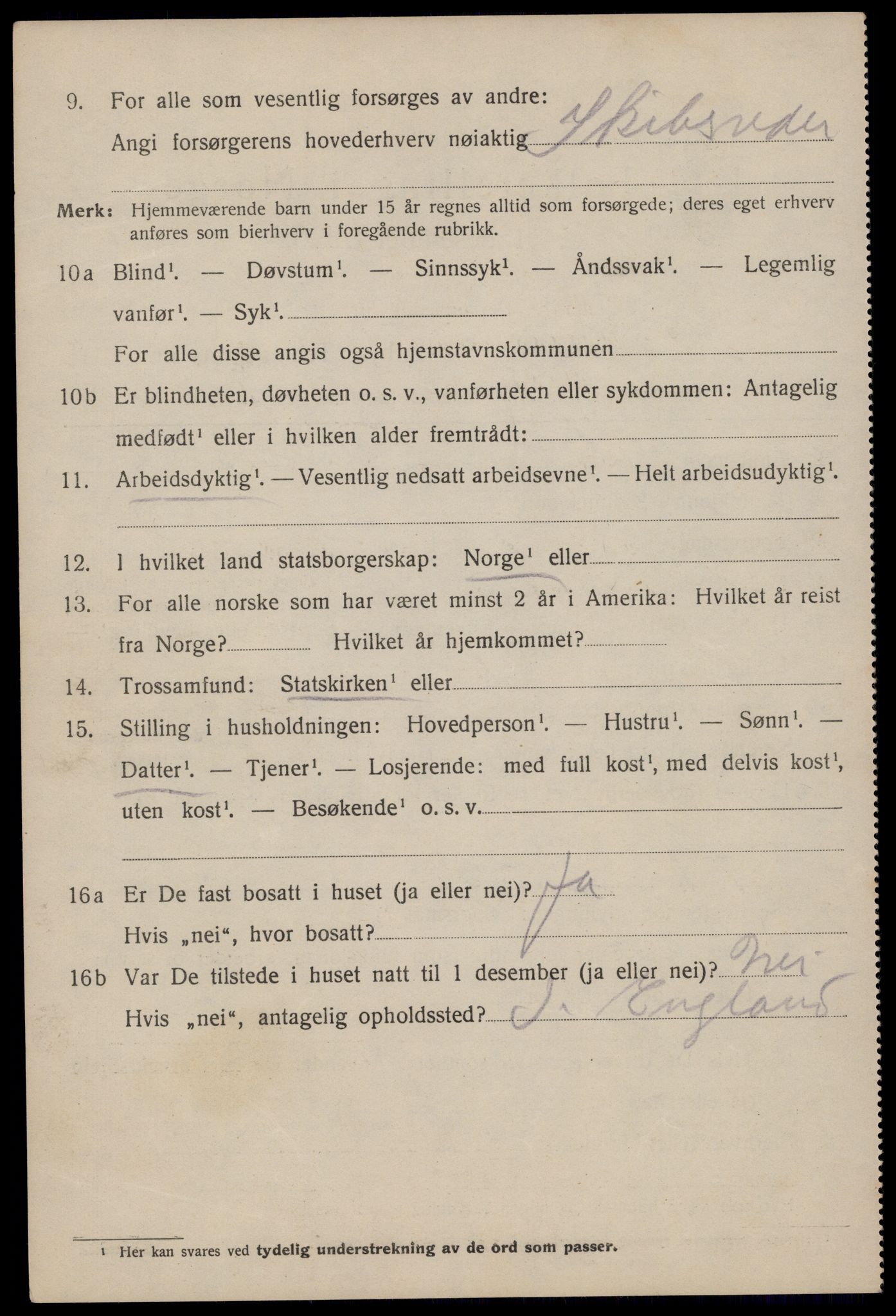 SAST, 1920 census for Haugesund, 1920, p. 20794