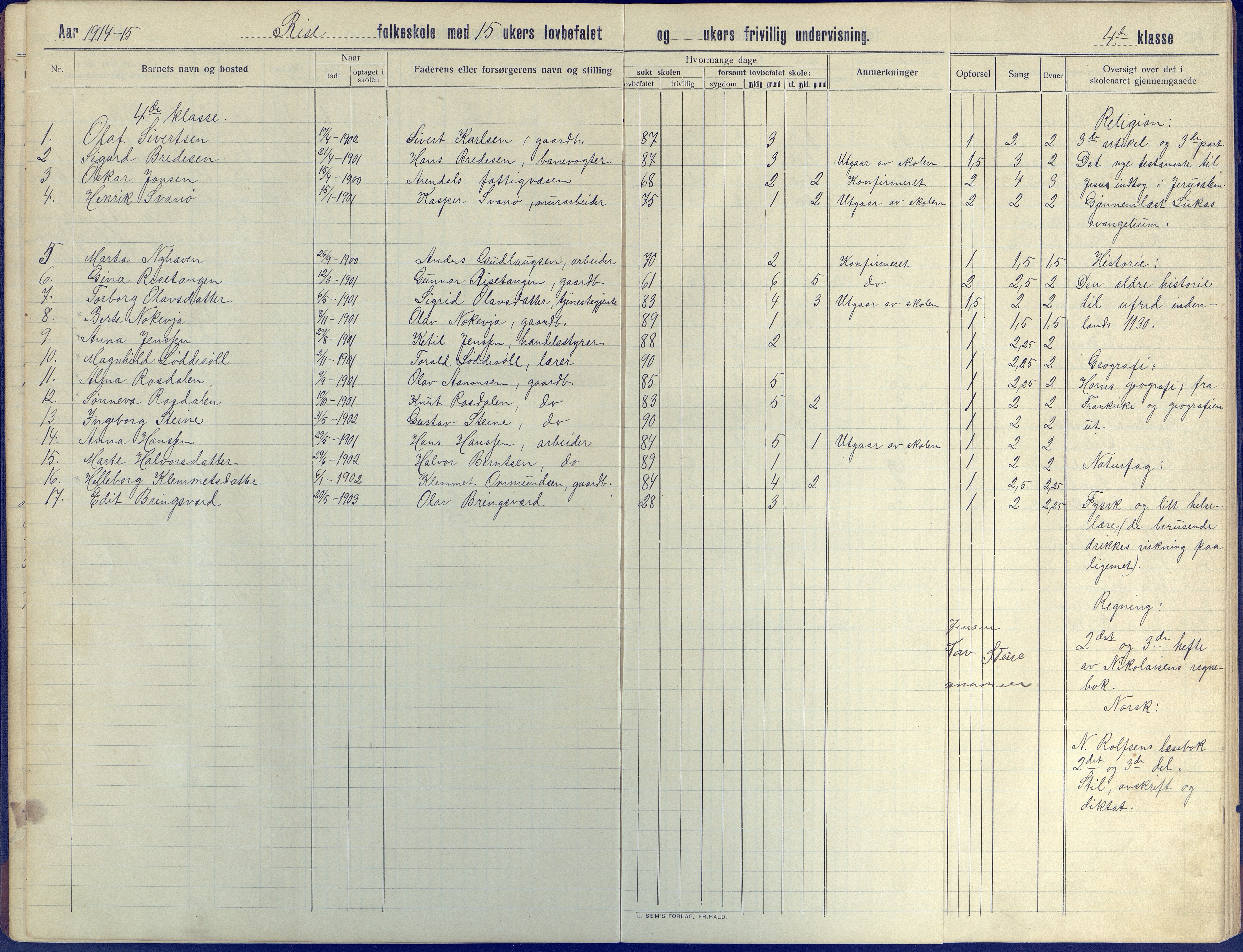 Øyestad kommune frem til 1979, AAKS/KA0920-PK/06/06J/L0005: Skoleprotokoll, 1913-1922