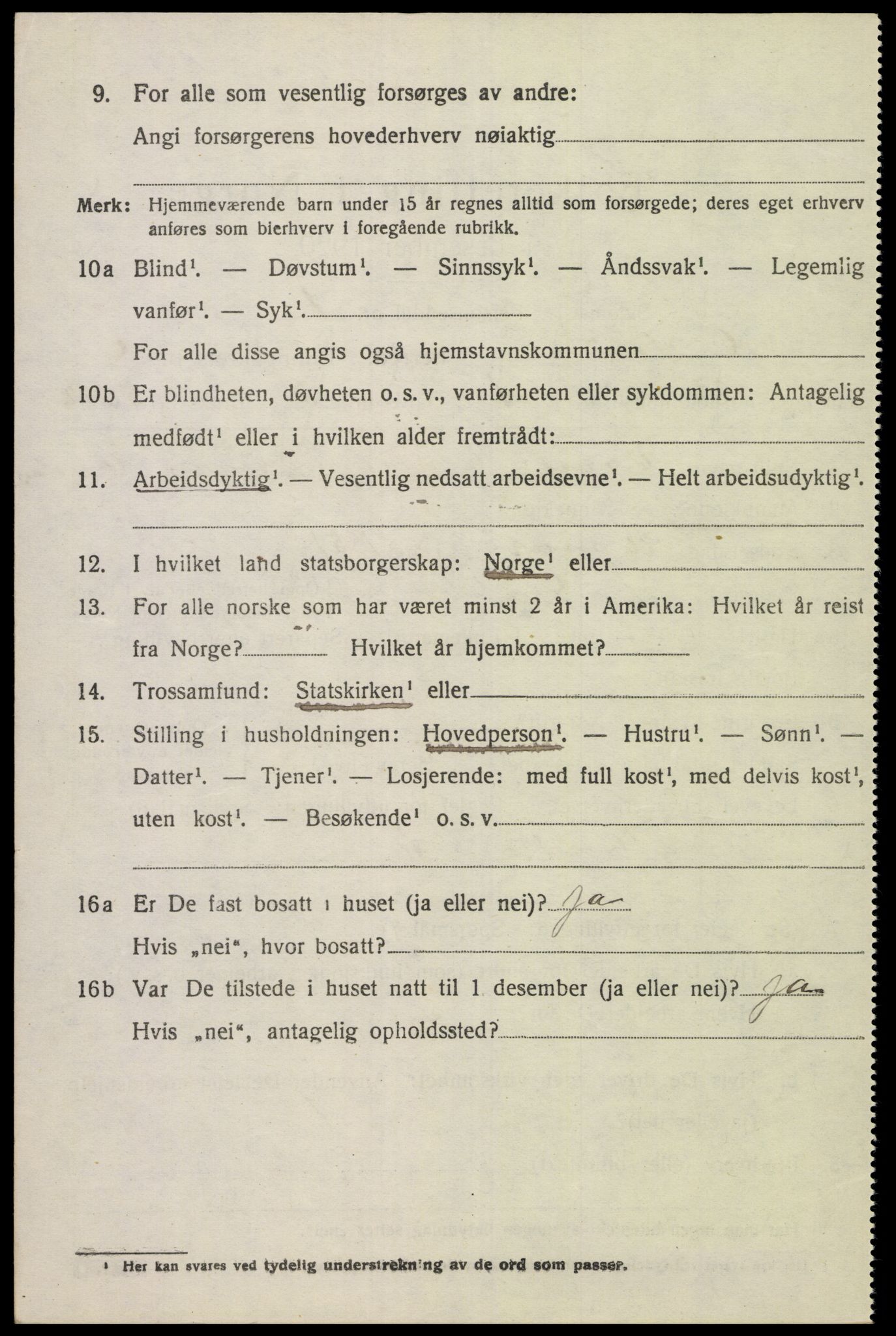 SAK, 1920 census for Øyslebø, 1920, p. 1127