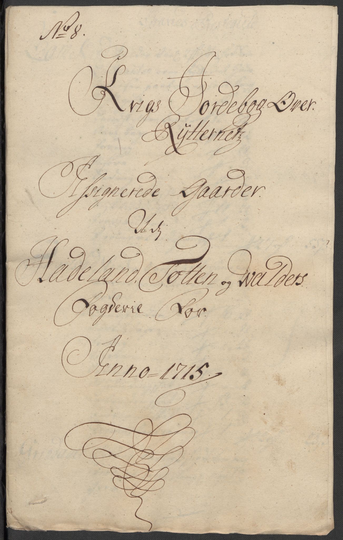 Rentekammeret inntil 1814, Reviderte regnskaper, Fogderegnskap, RA/EA-4092/R18/L1314: Fogderegnskap Hadeland, Toten og Valdres, 1715, p. 337