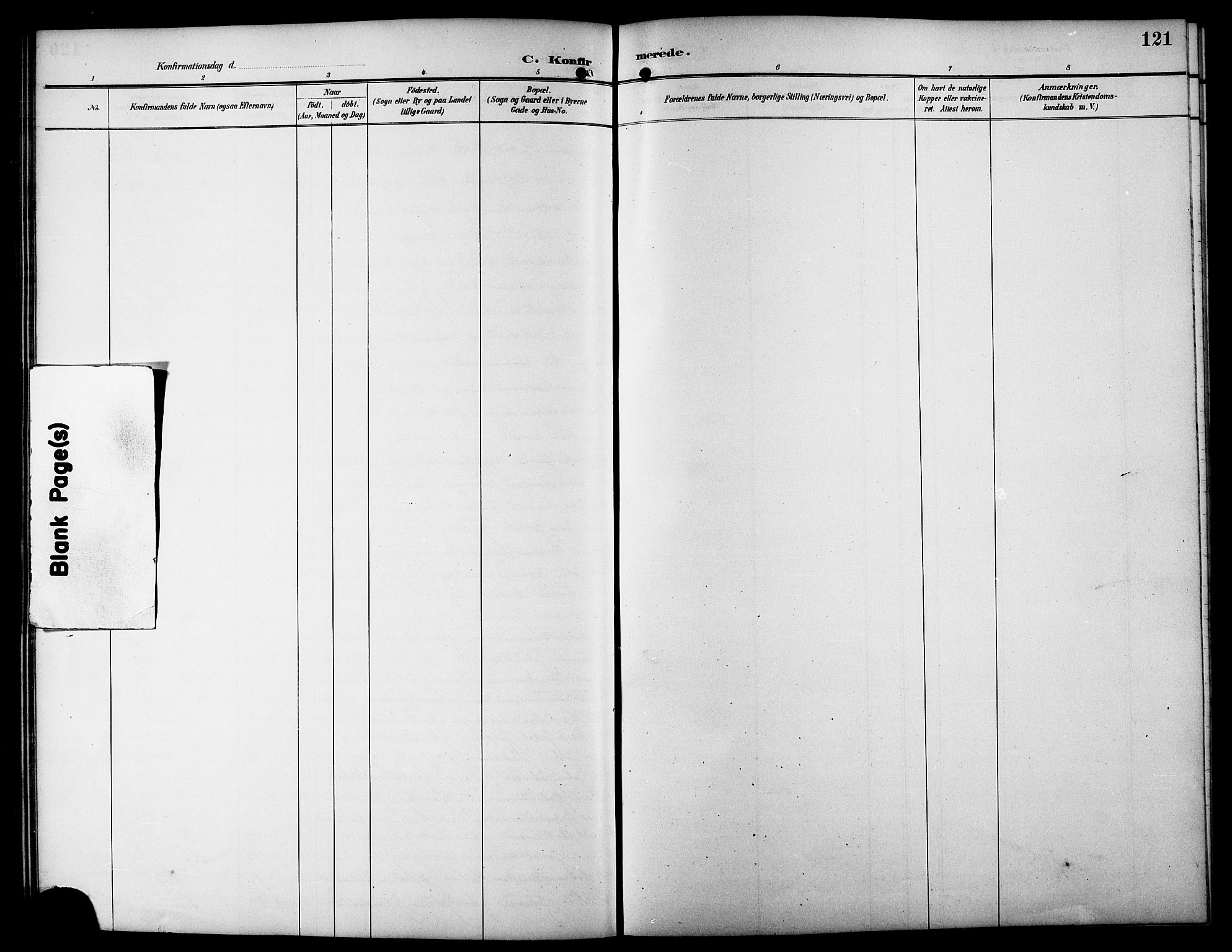 Ministerialprotokoller, klokkerbøker og fødselsregistre - Sør-Trøndelag, AV/SAT-A-1456/617/L0431: Parish register (copy) no. 617C01, 1889-1910, p. 121