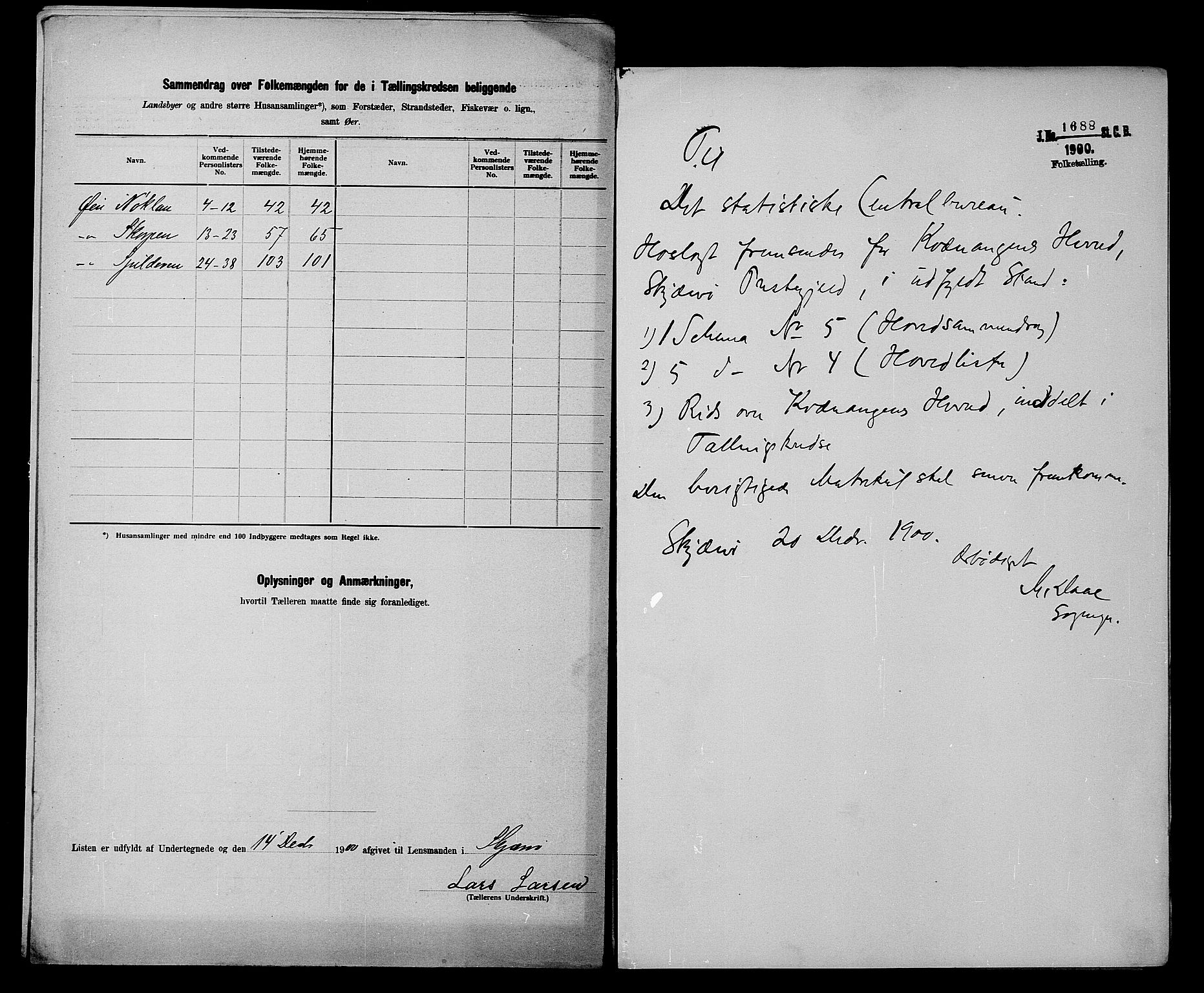 SATØ, 1900 census for Kvænangen, 1900, p. 14