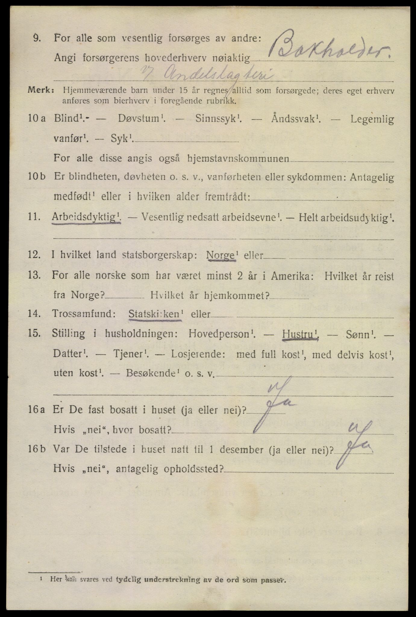 SAKO, 1920 census for Horten, 1920, p. 16256