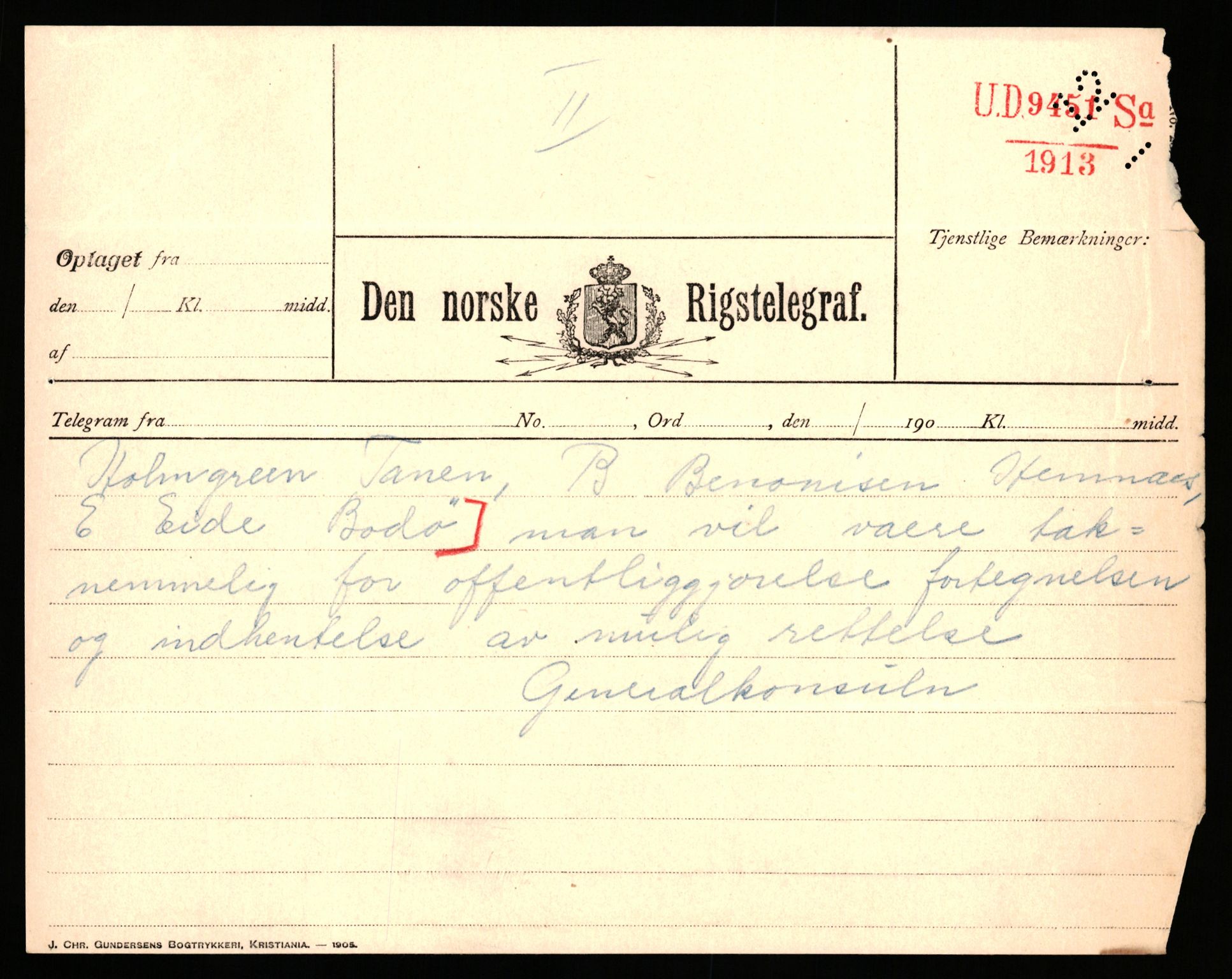 Handelsdepartementet, Sjøfartsavdelingen, 1. sjømannskontor, AV/RA-S-1405/D/Dm/L0010: Forliste skip Lar - Min, 1906-1920, p. 657