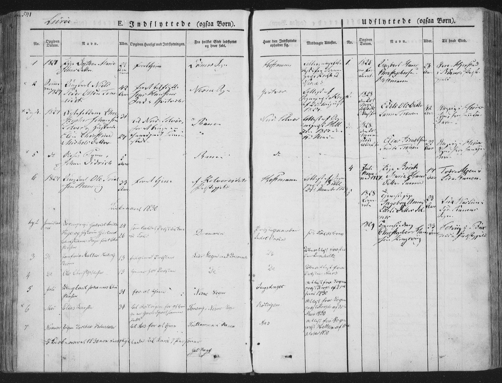 Ministerialprotokoller, klokkerbøker og fødselsregistre - Nordland, SAT/A-1459/839/L0566: Parish register (official) no. 839A03, 1825-1862, p. 541