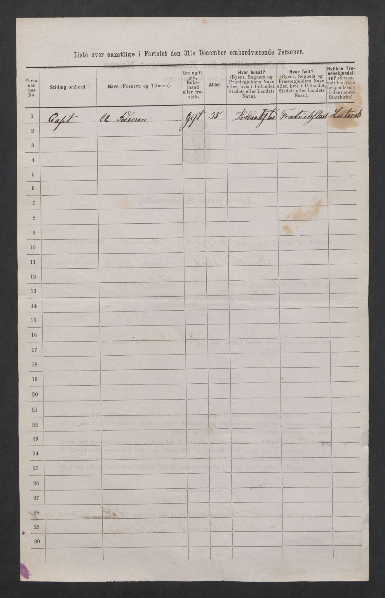 RA, 1875 census, lists of crew on ships: Ships in domestic ports, 1875, p. 21