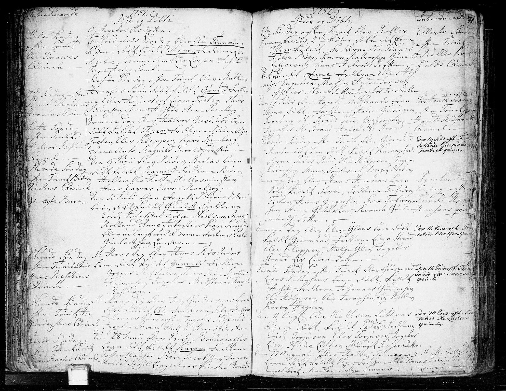 Heddal kirkebøker, SAKO/A-268/F/Fa/L0003: Parish register (official) no. I 3, 1723-1783, p. 71