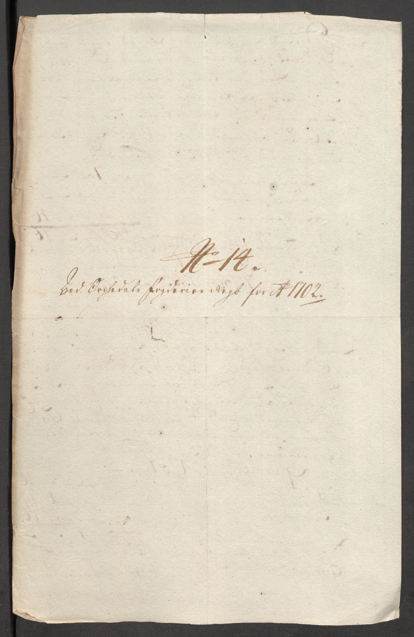 Rentekammeret inntil 1814, Reviderte regnskaper, Fogderegnskap, AV/RA-EA-4092/R60/L3952: Fogderegnskap Orkdal og Gauldal, 1702, p. 159