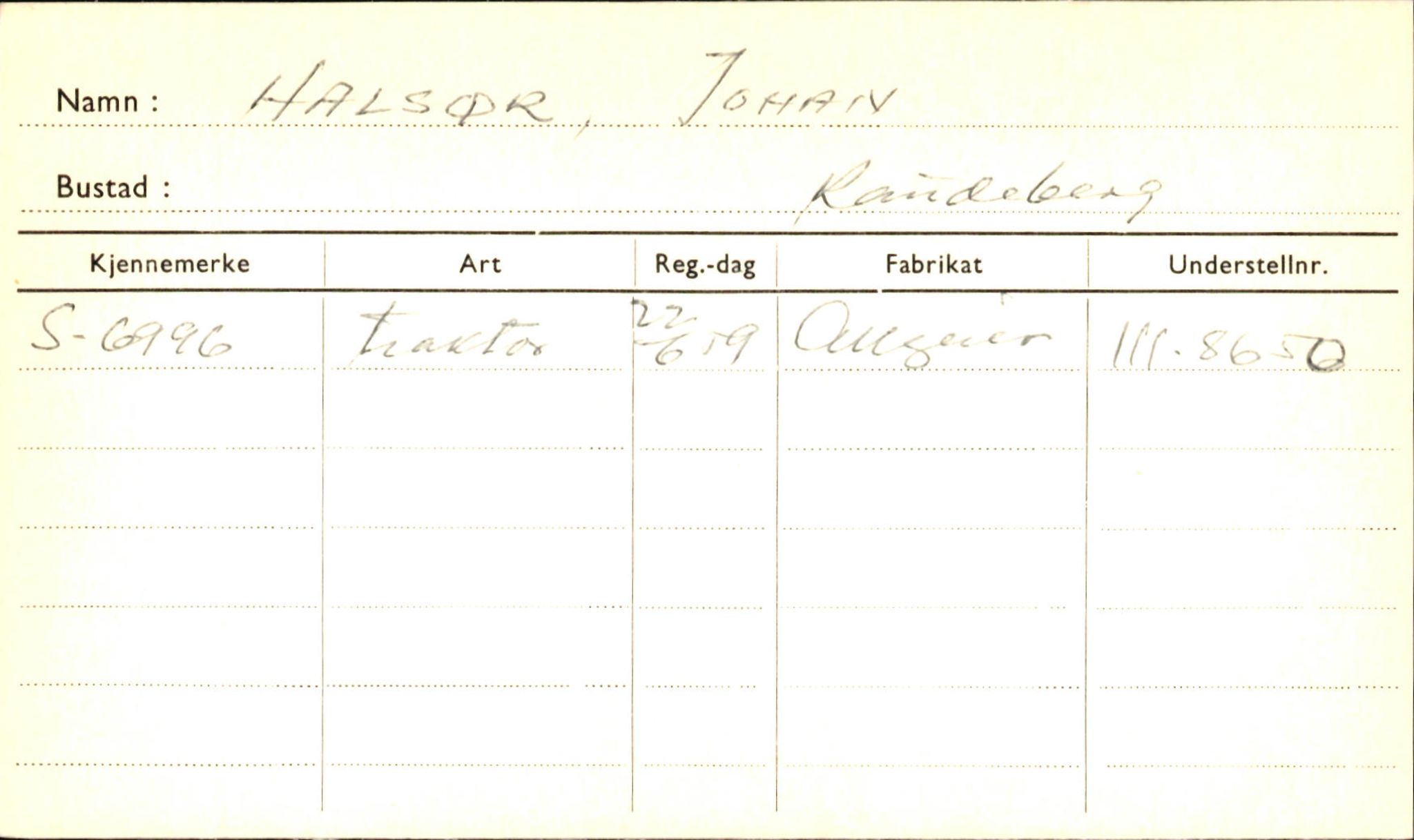 Statens vegvesen, Sogn og Fjordane vegkontor, AV/SAB-A-5301/4/F/L0001A: Eigarregister Fjordane til 1.6.1961, 1930-1961, p. 76