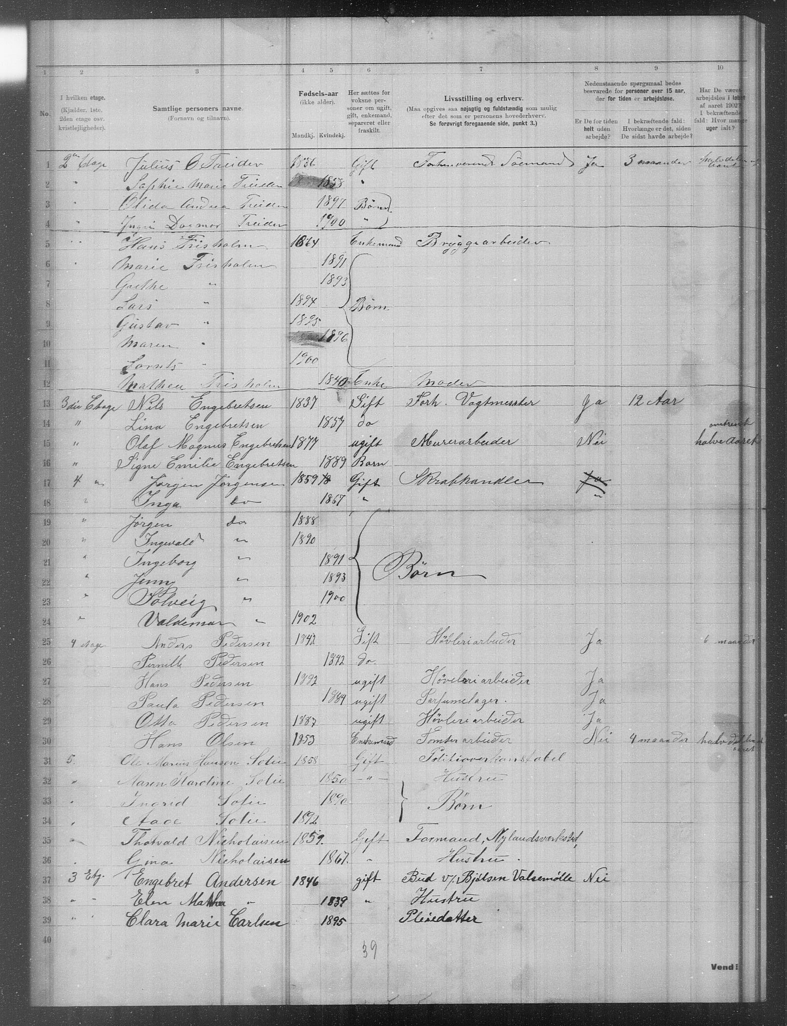 OBA, Municipal Census 1902 for Kristiania, 1902, p. 16089