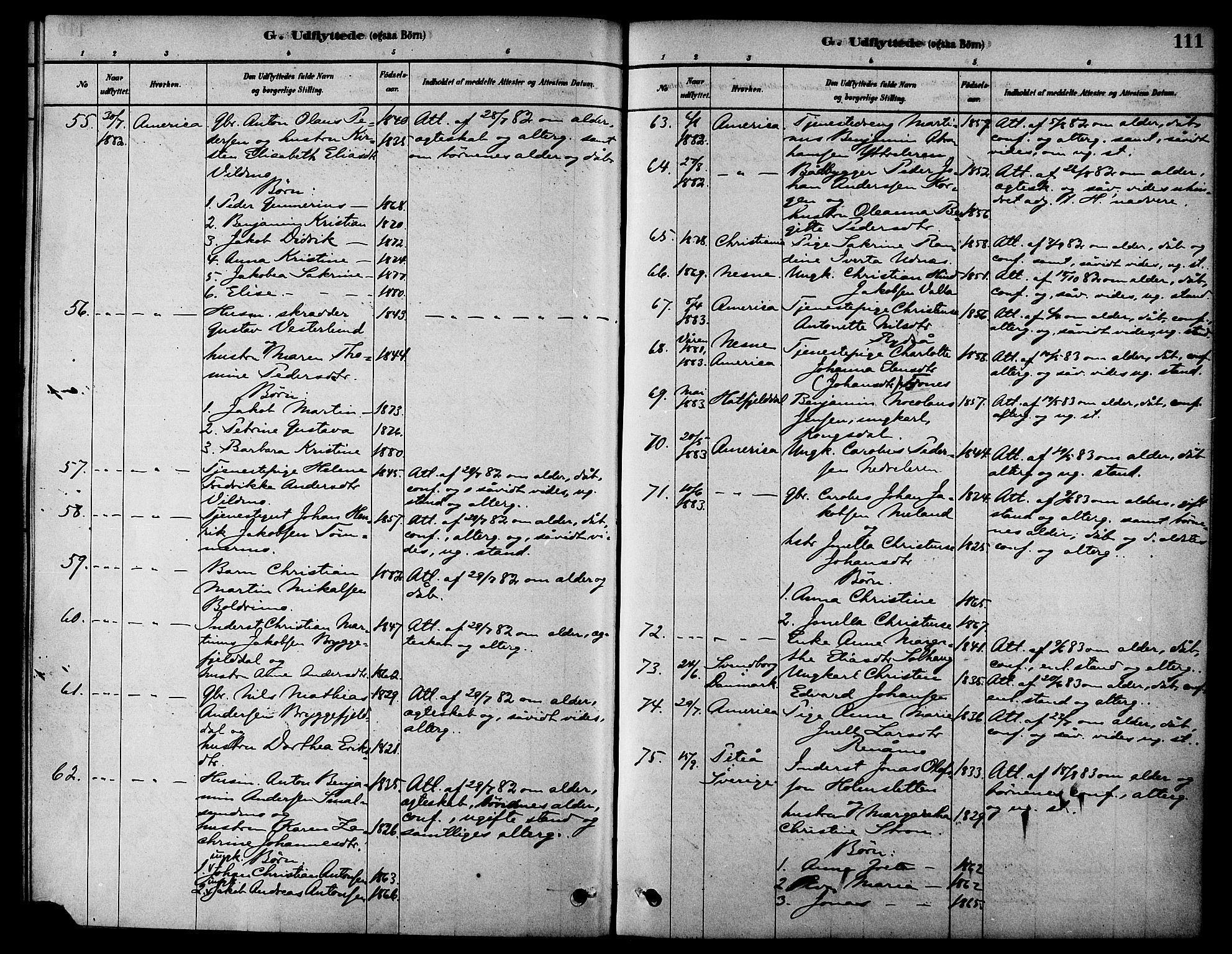 Ministerialprotokoller, klokkerbøker og fødselsregistre - Nordland, AV/SAT-A-1459/826/L0379: Parish register (official) no. 826A02, 1878-1895, p. 111