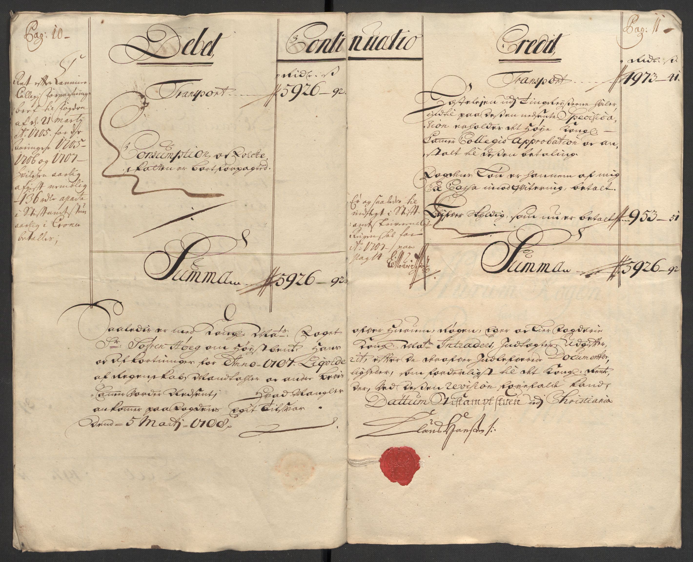 Rentekammeret inntil 1814, Reviderte regnskaper, Fogderegnskap, AV/RA-EA-4092/R30/L1701: Fogderegnskap Hurum, Røyken, Eiker og Lier, 1706-1707, p. 246