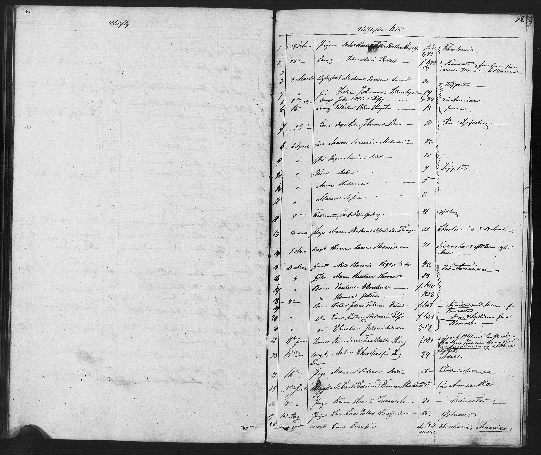 Enebakk prestekontor Kirkebøker, AV/SAO-A-10171c/F/Fa/L0014: Parish register (official) no. I 14, 1833-1878, p. 58