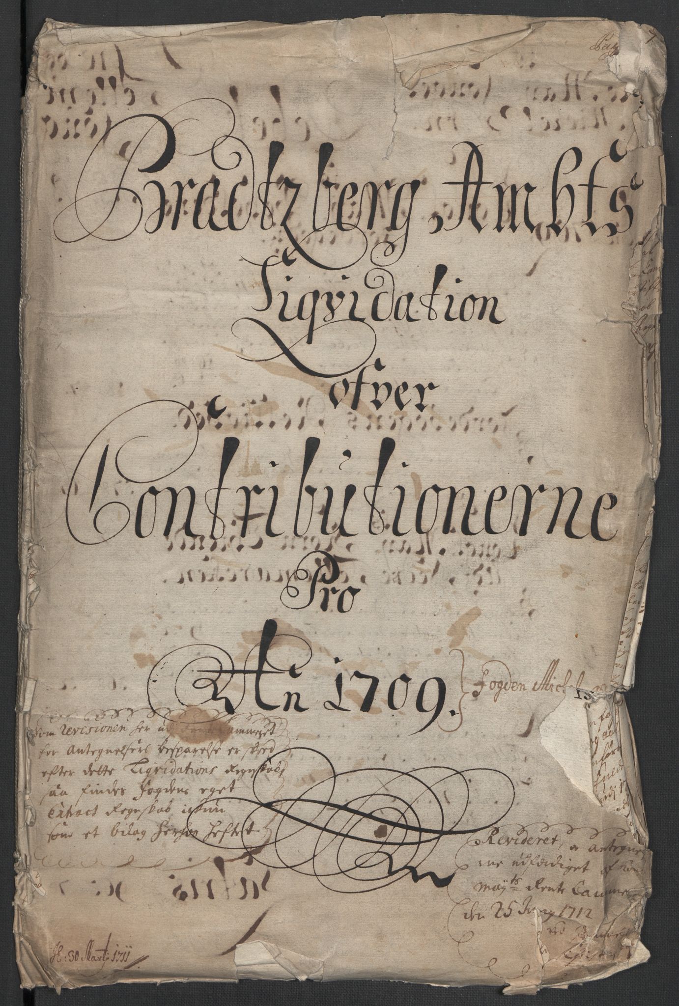 Rentekammeret inntil 1814, Reviderte regnskaper, Fogderegnskap, RA/EA-4092/R36/L2118: Fogderegnskap Øvre og Nedre Telemark og Bamble, 1708-1709, p. 152